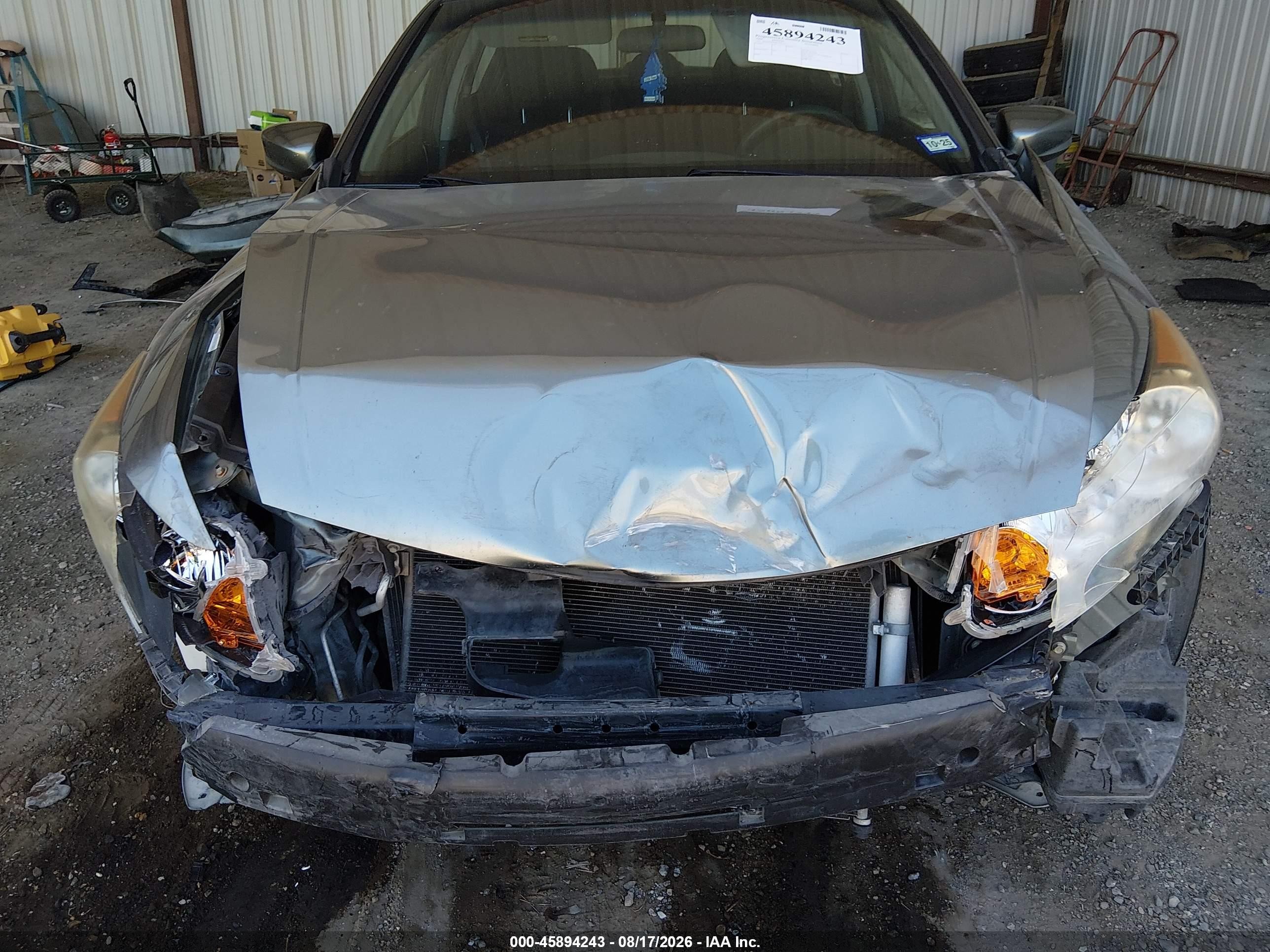 2008 Honda Accord 2.4 Ex Green vin: JHMCP267X8C050177