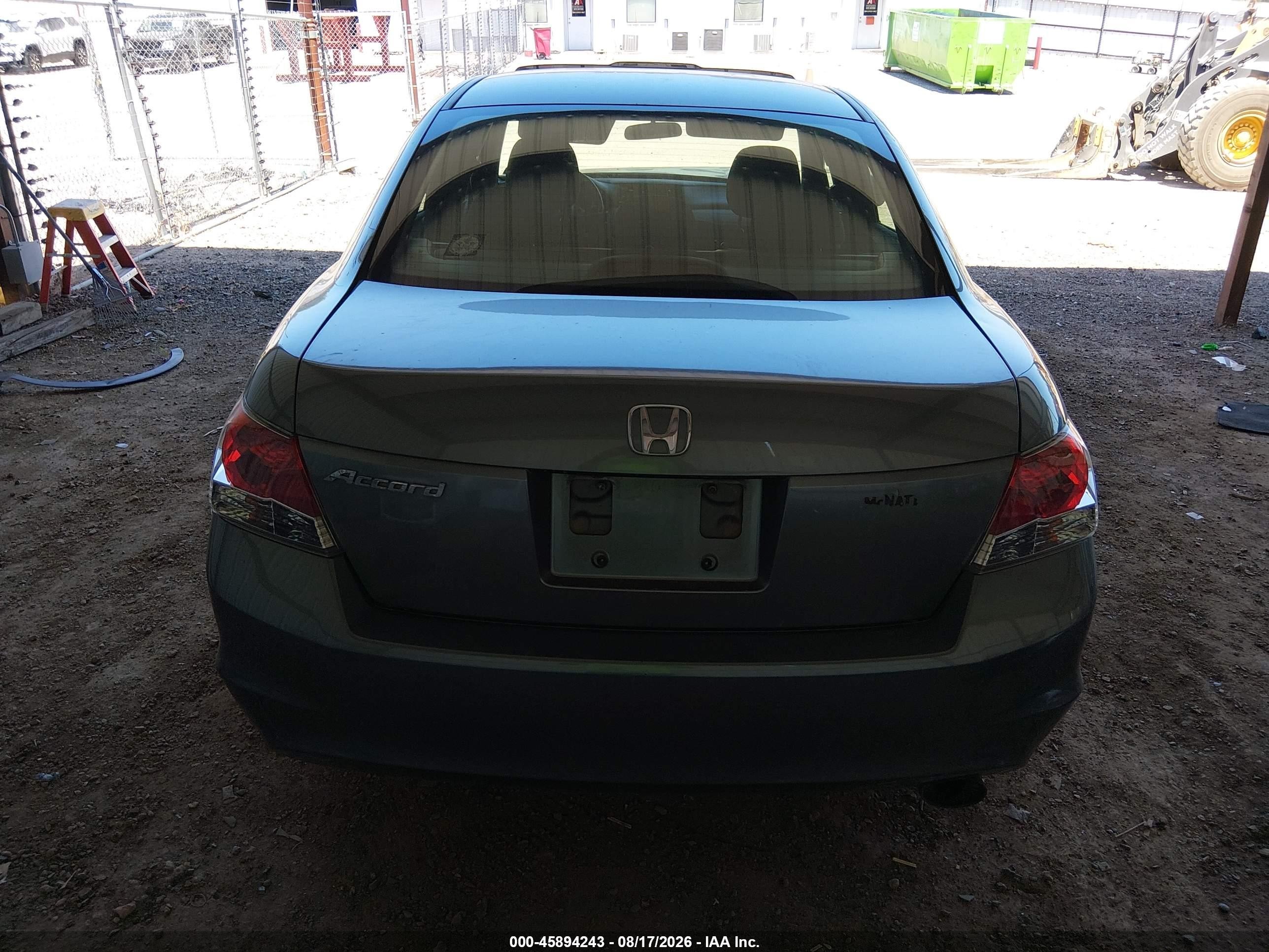 2008 Honda Accord 2.4 Ex Green vin: JHMCP267X8C050177
