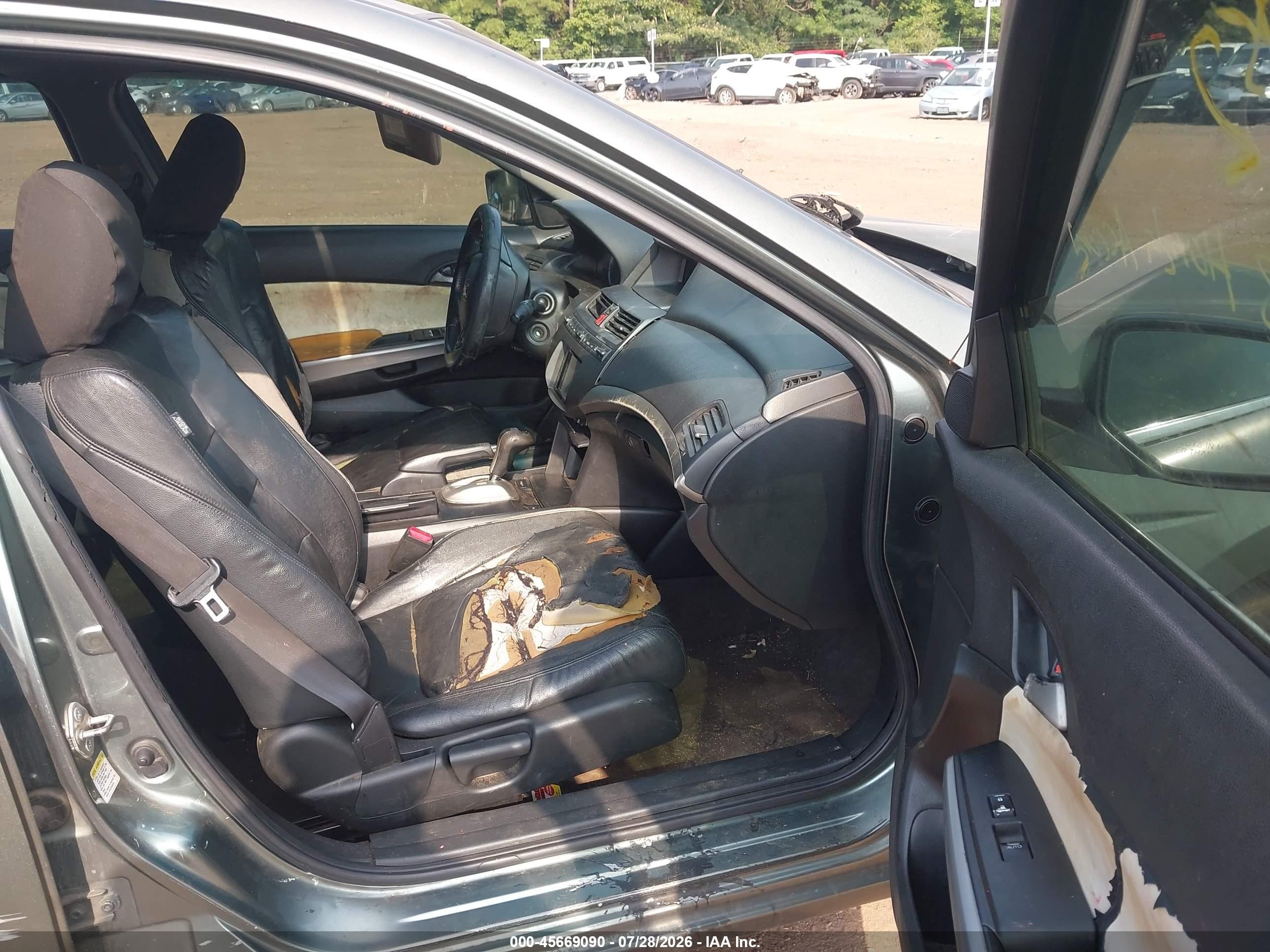 2008 Honda Accord 2.4 Ex-l Gray vin: JHMCP26808C012952
