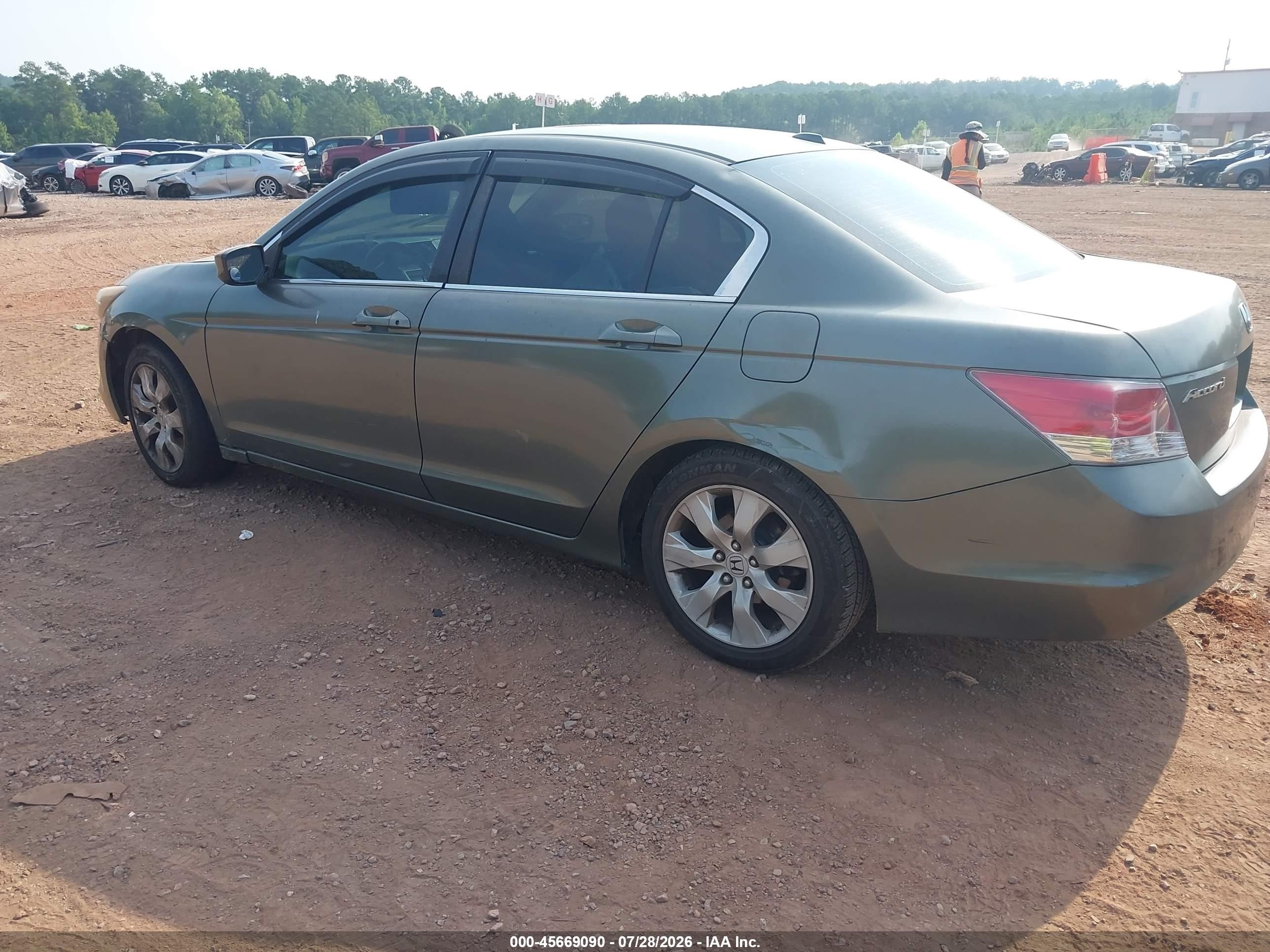 2008 Honda Accord 2.4 Ex-l Gray vin: JHMCP26808C012952