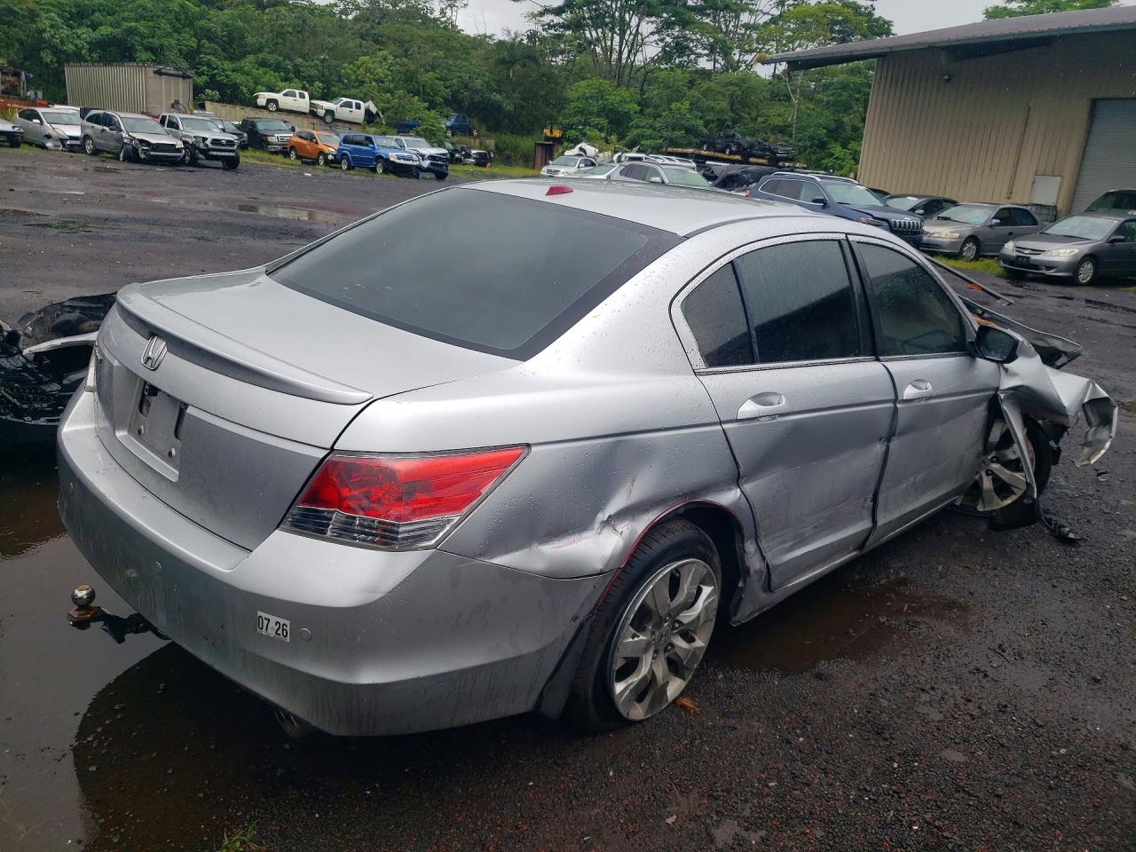 2008 Honda Accord Exl Silver vin: JHMCP26808C036877