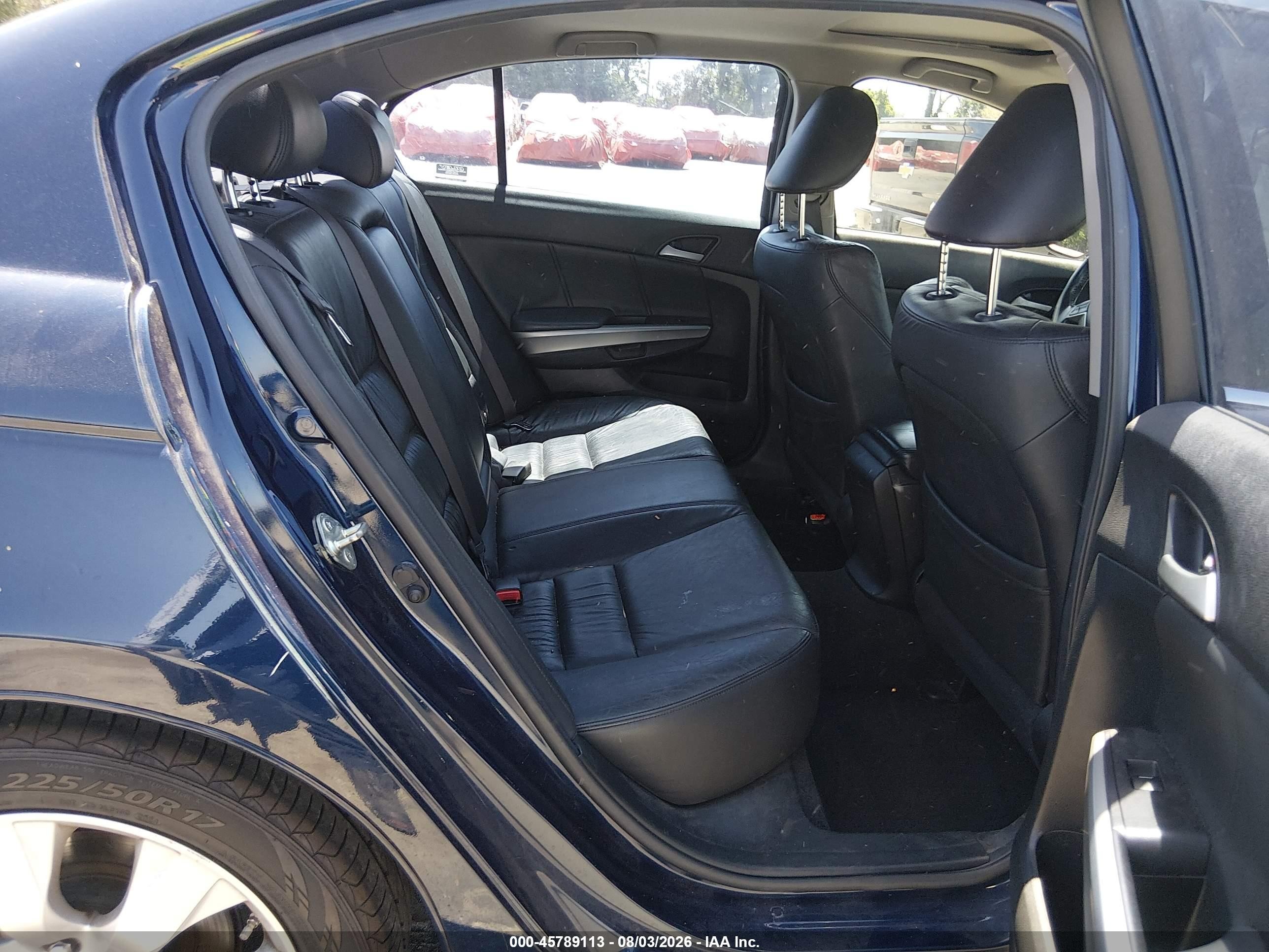2008 Honda Accord 2.4 Ex-l Blue vin: JHMCP26808C040542