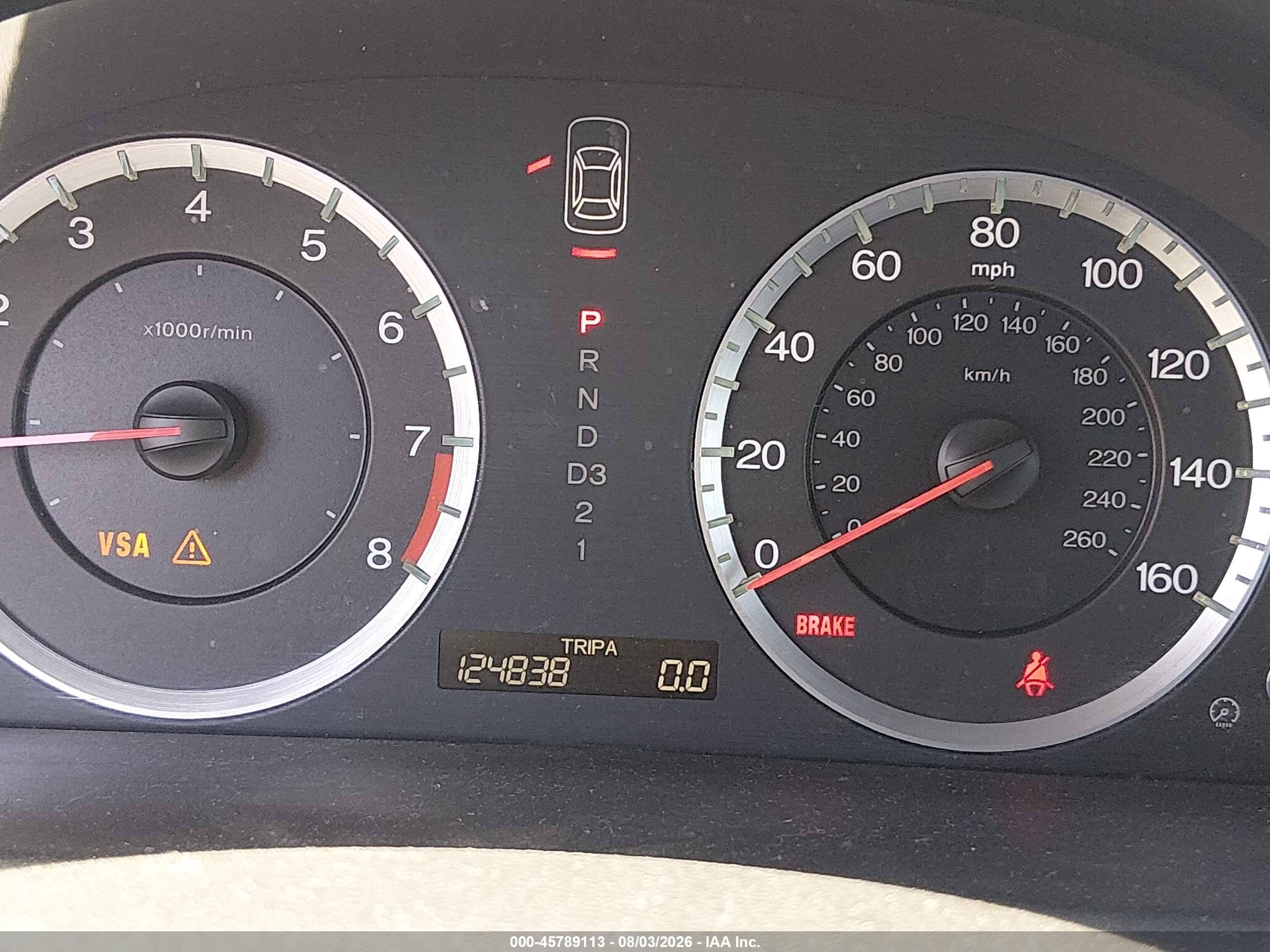 2008 Honda Accord 2.4 Ex-l Blue vin: JHMCP26808C040542