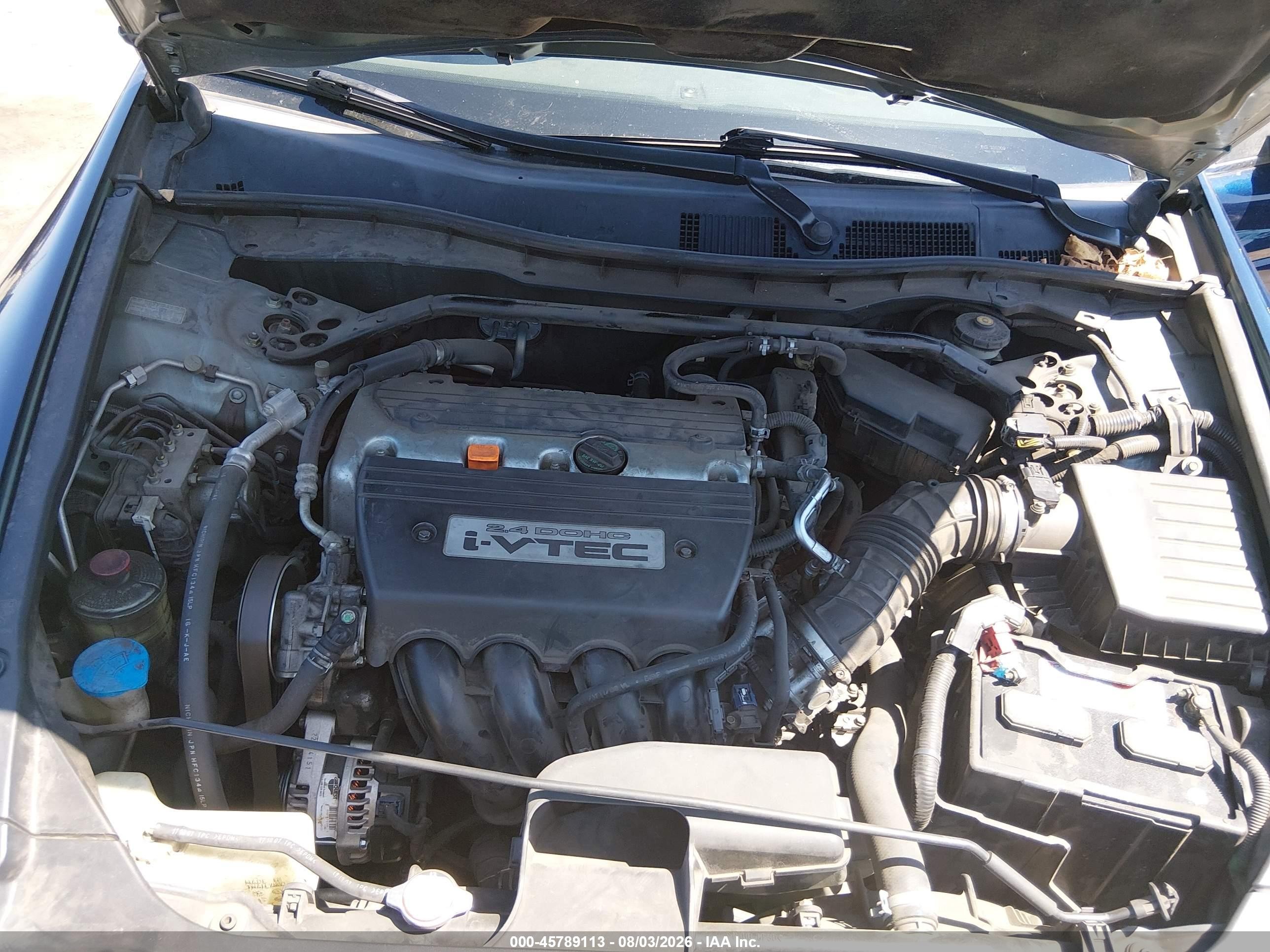 2008 Honda Accord 2.4 Ex-l Blue vin: JHMCP26808C040542