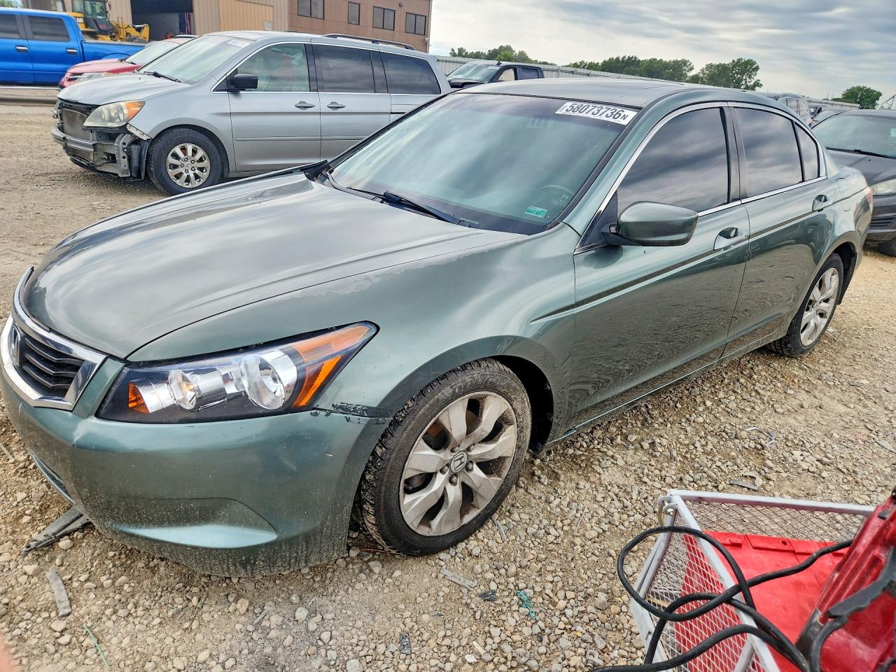 2008 Honda Accord Exl Green vin: JHMCP26808C056742