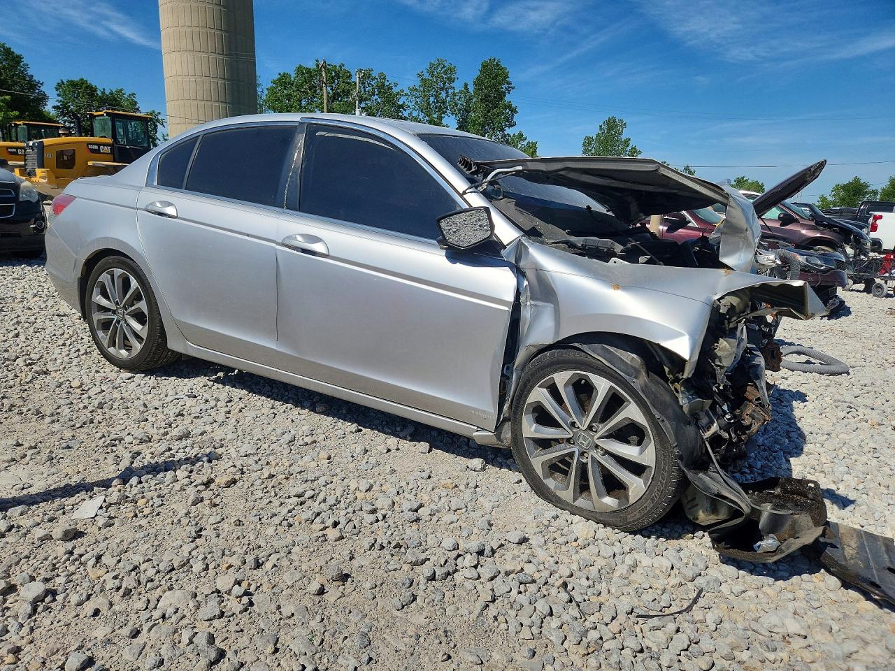 2008 Honda Accord Exl Silver vin: JHMCP26808C066915