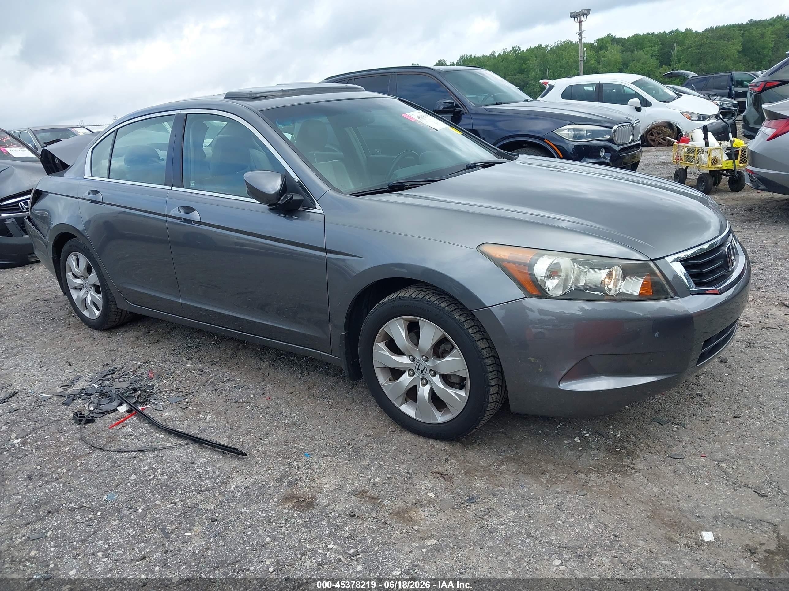 2008 Honda Accord 2.4 Ex-l Silver vin: JHMCP26808C077509