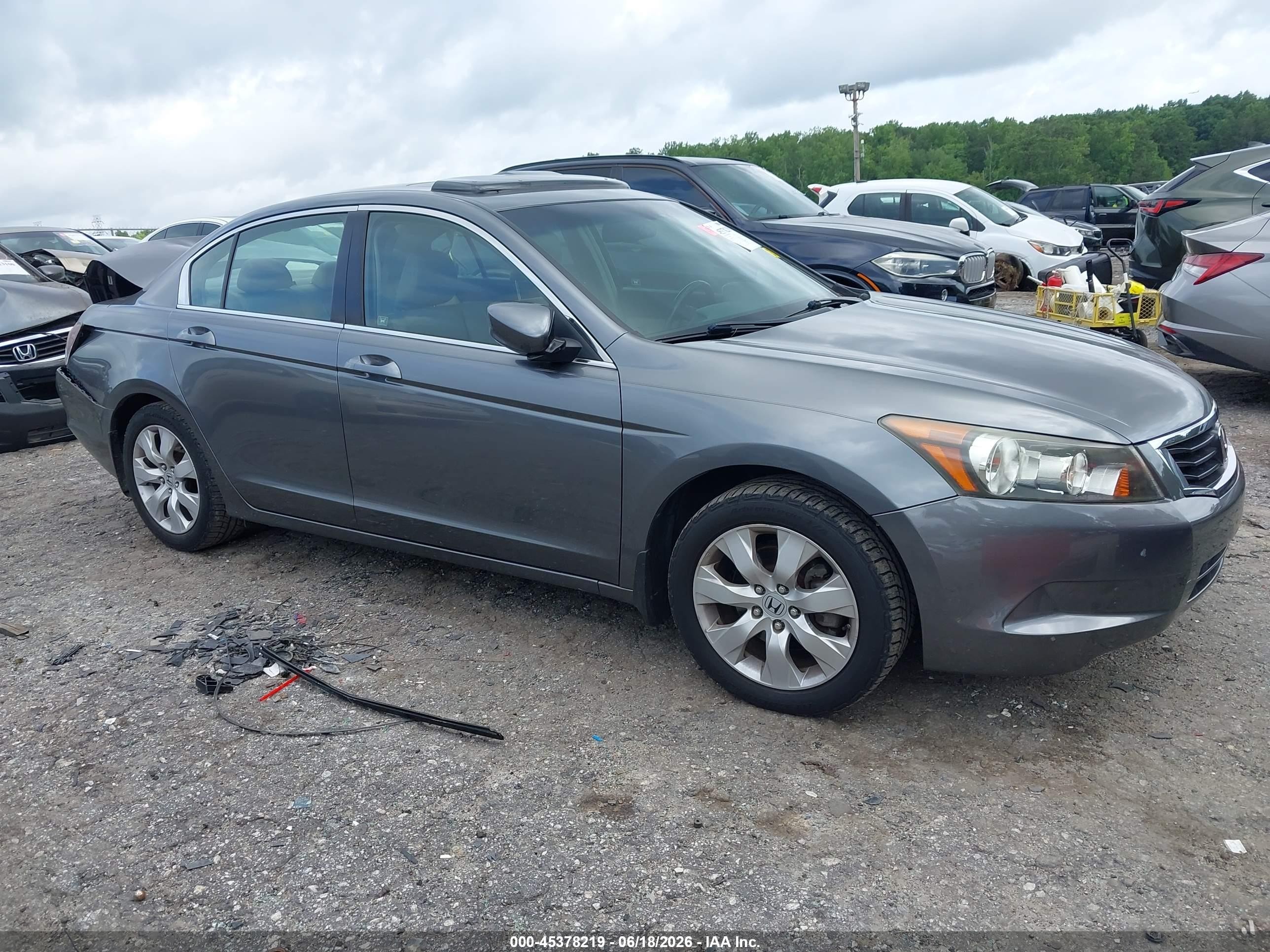 2008 Honda Accord 2.4 Ex-l Silver vin: JHMCP26808C077509