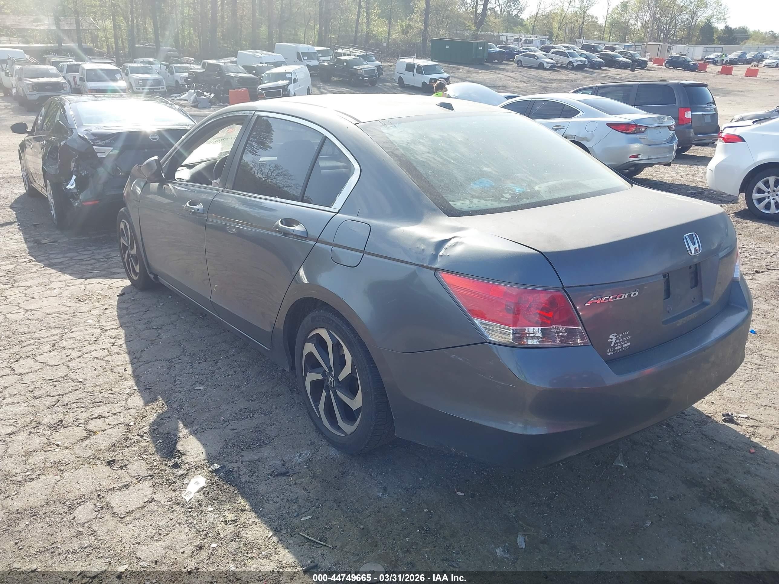 2009 Honda Accord 2.4 Ex-l Gray vin: JHMCP26809C010541