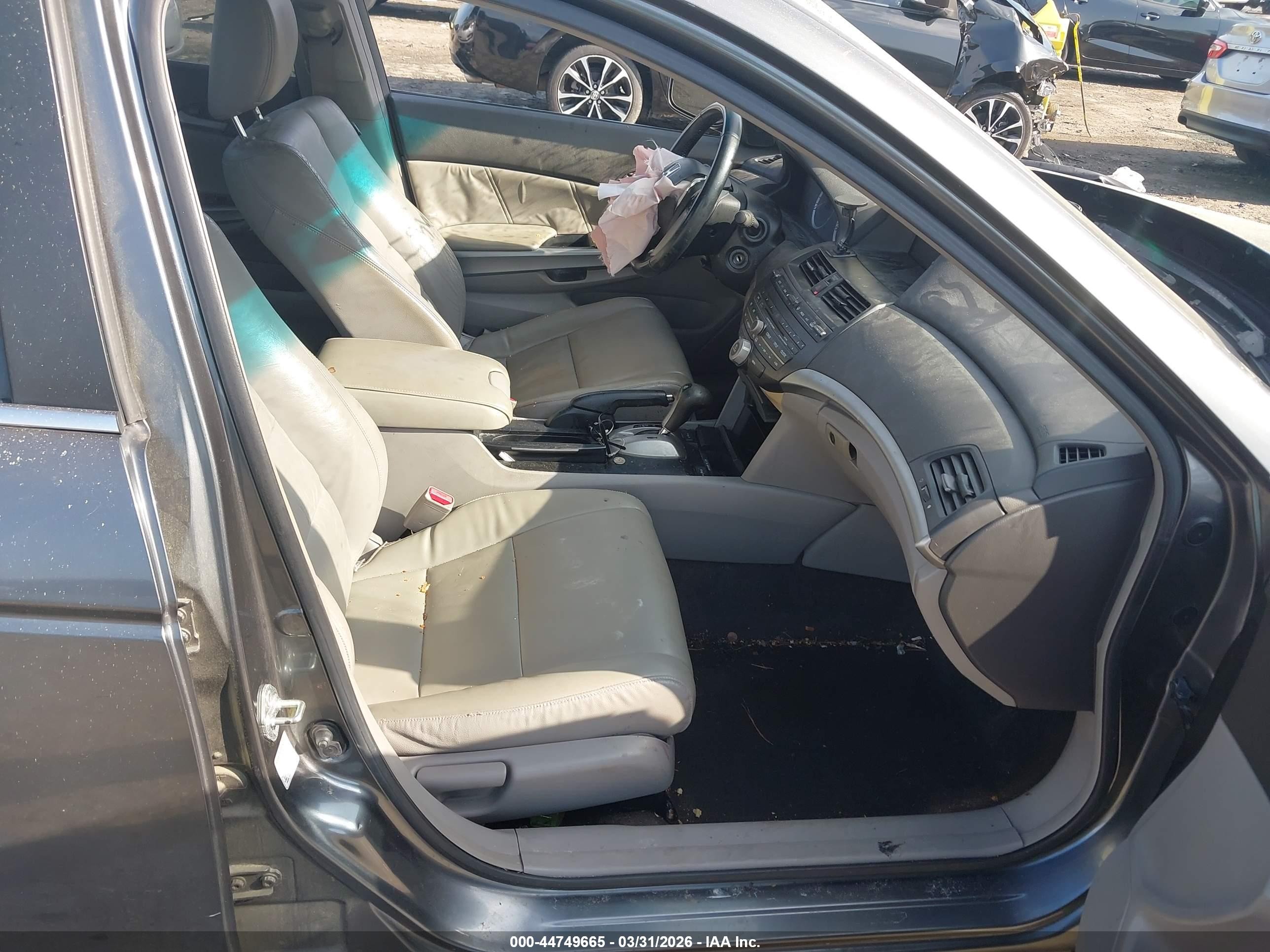 2009 Honda Accord 2.4 Ex-l Gray vin: JHMCP26809C010541