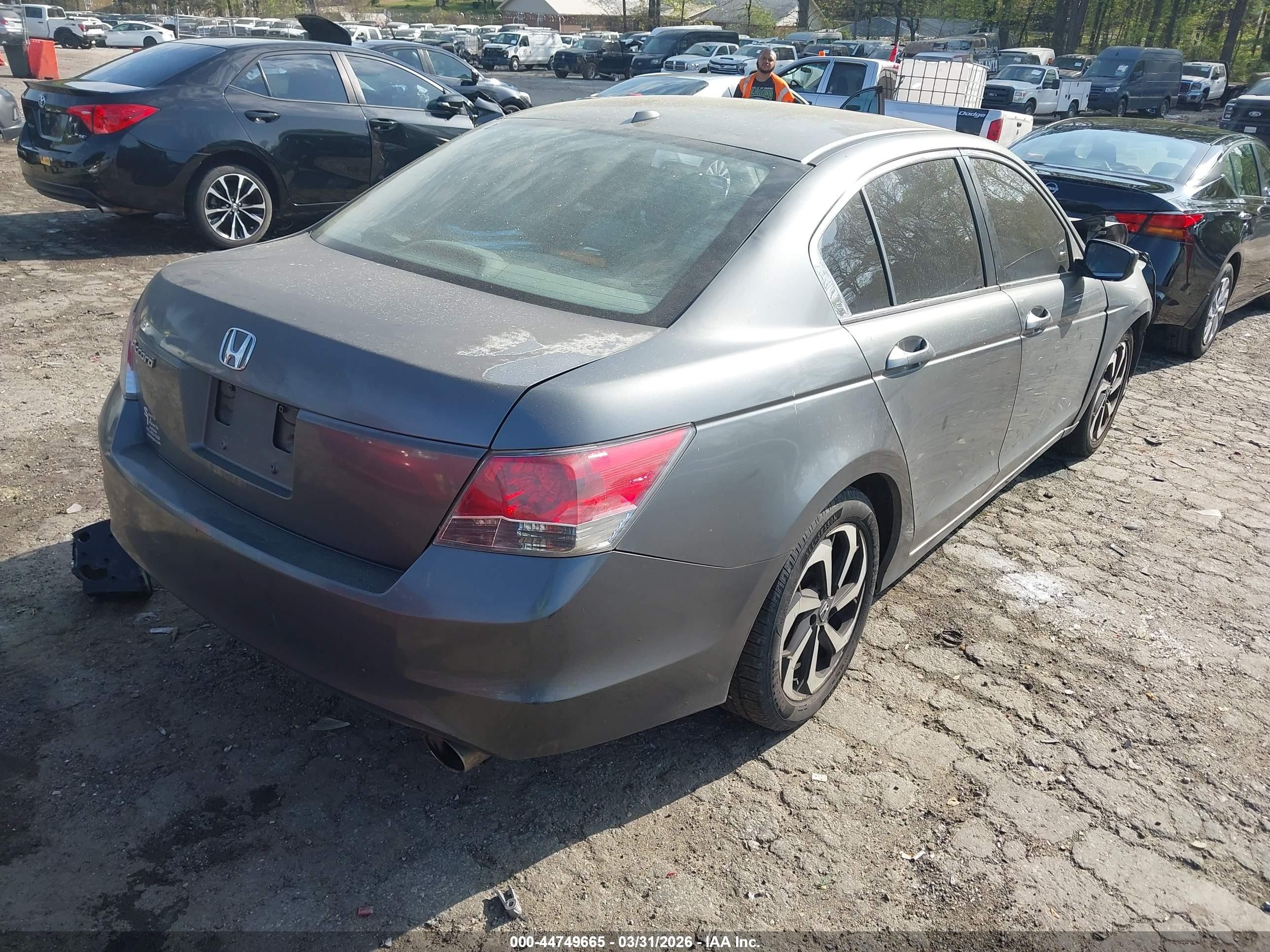 2009 Honda Accord 2.4 Ex-l Gray vin: JHMCP26809C010541