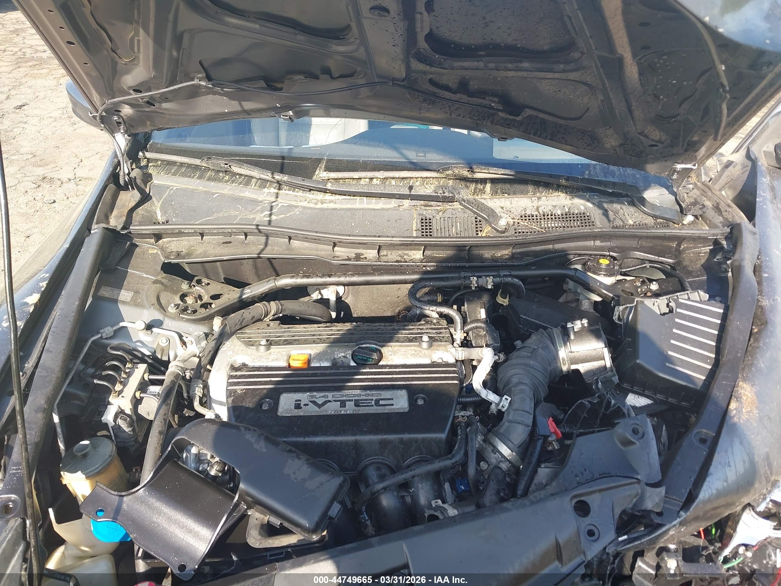 2009 Honda Accord 2.4 Ex-l Gray vin: JHMCP26809C010541