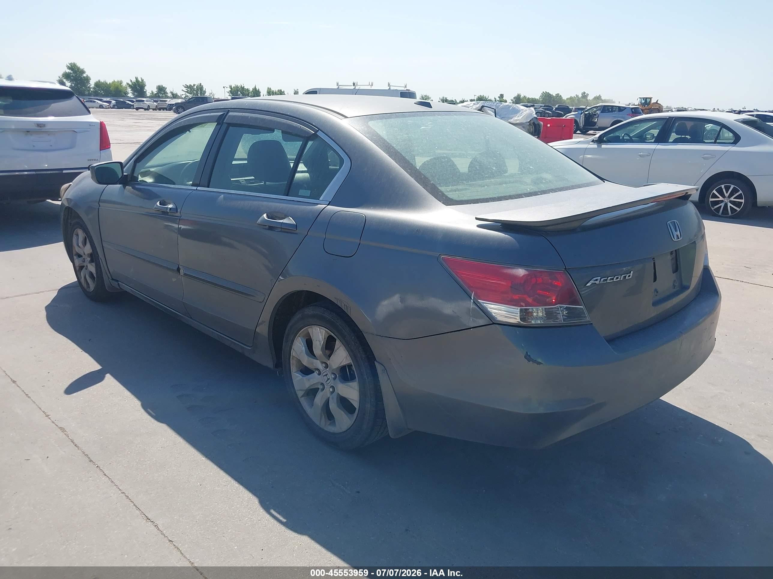 2008 Honda Accord 2.4 Ex-l Gray vin: JHMCP26818C007341