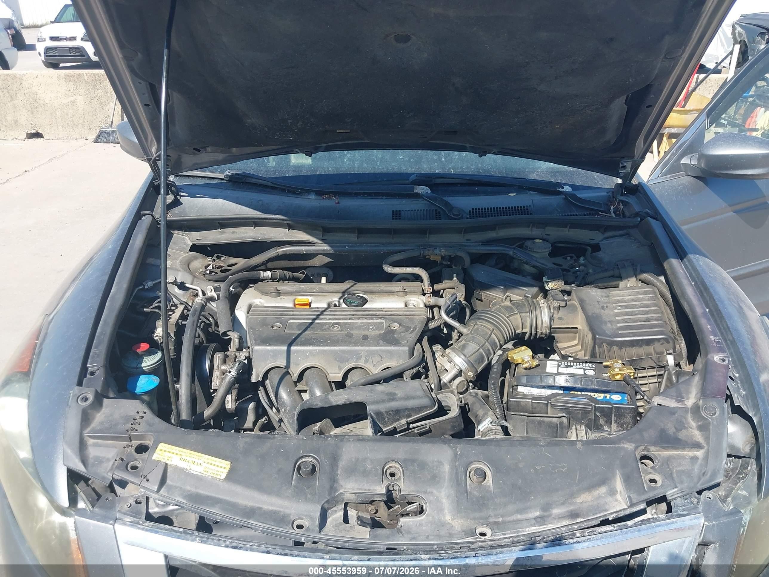 2008 Honda Accord 2.4 Ex-l Gray vin: JHMCP26818C007341