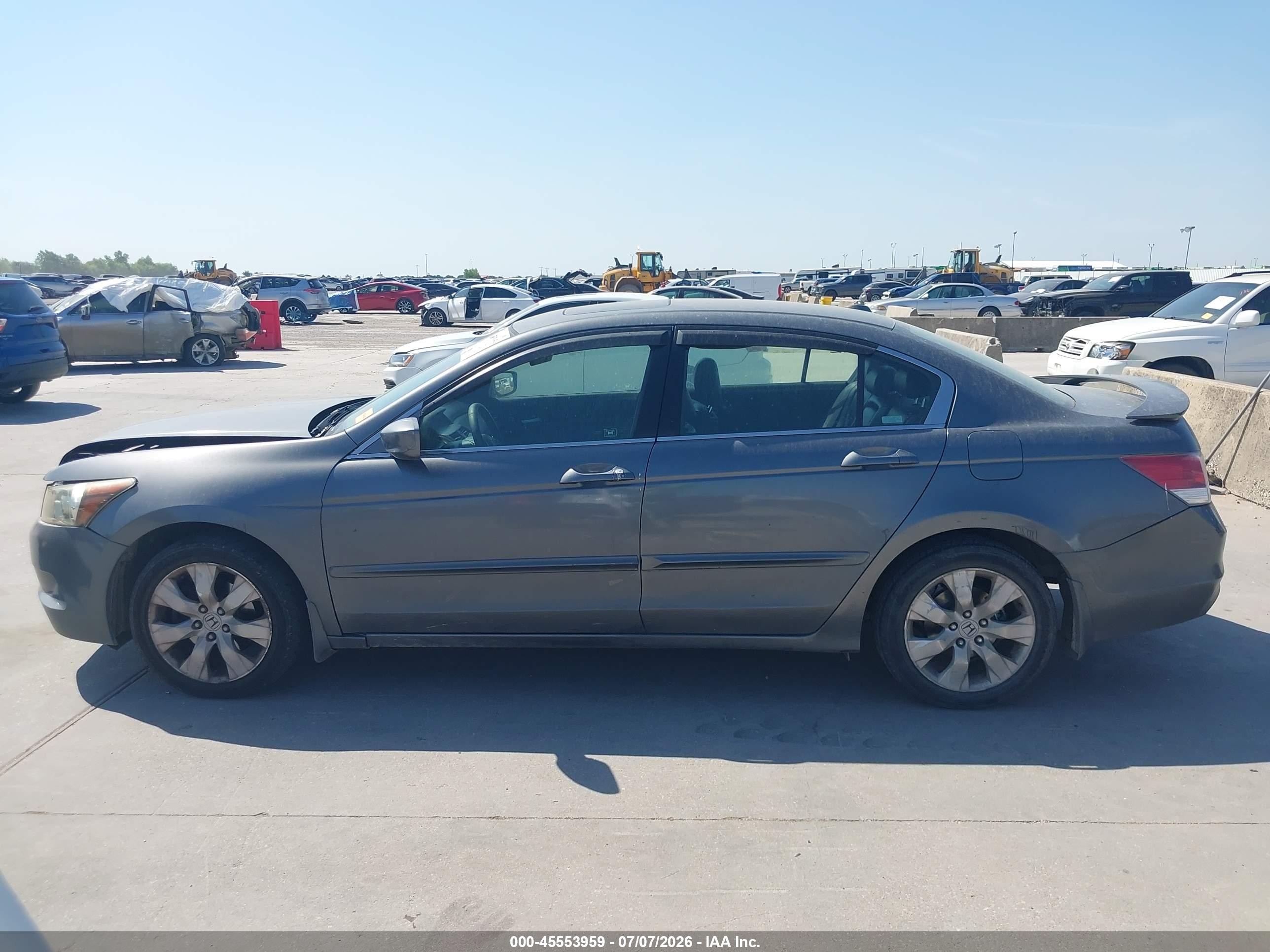 2008 Honda Accord 2.4 Ex-l Gray vin: JHMCP26818C007341