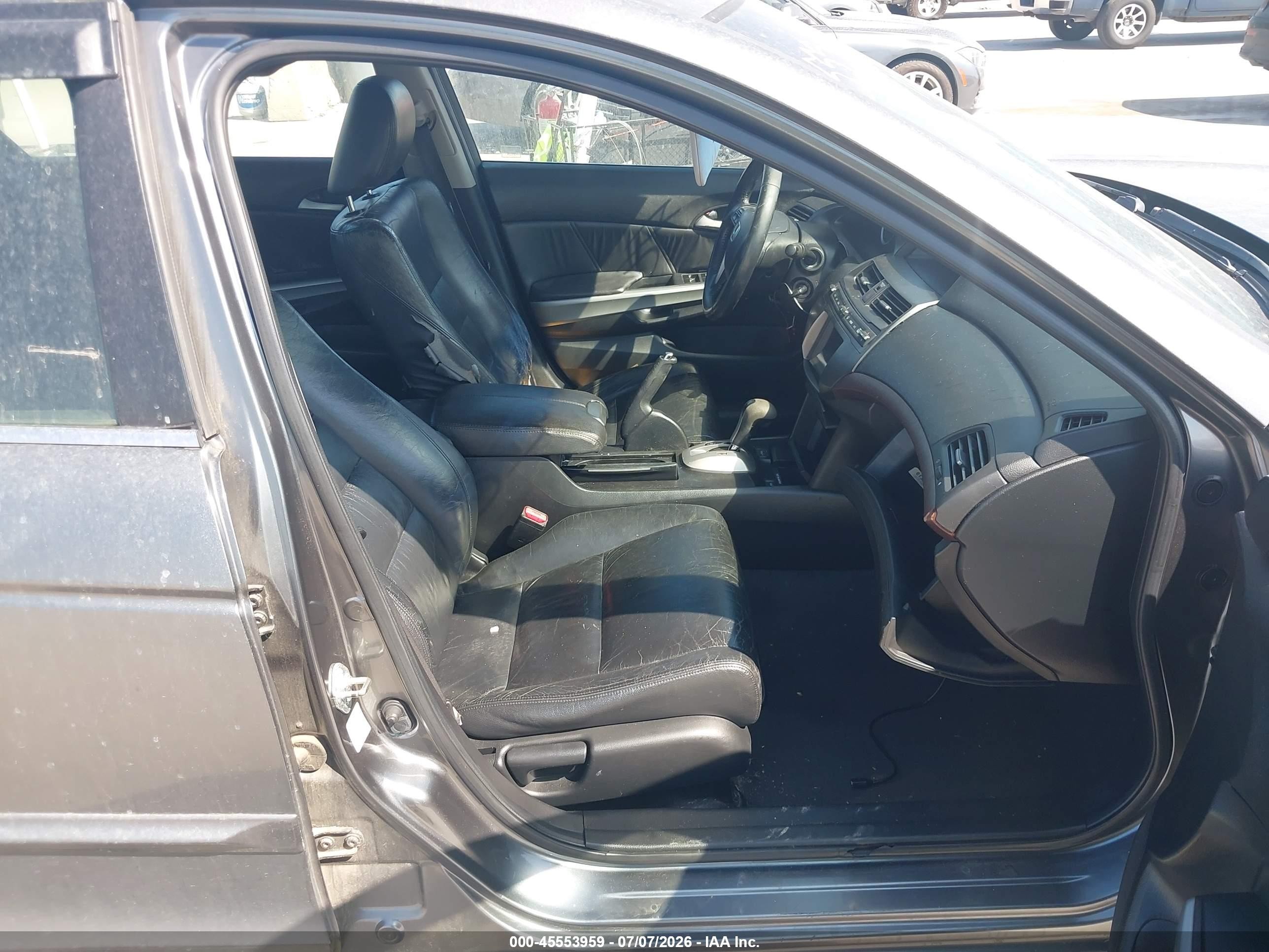 2008 Honda Accord 2.4 Ex-l Gray vin: JHMCP26818C007341