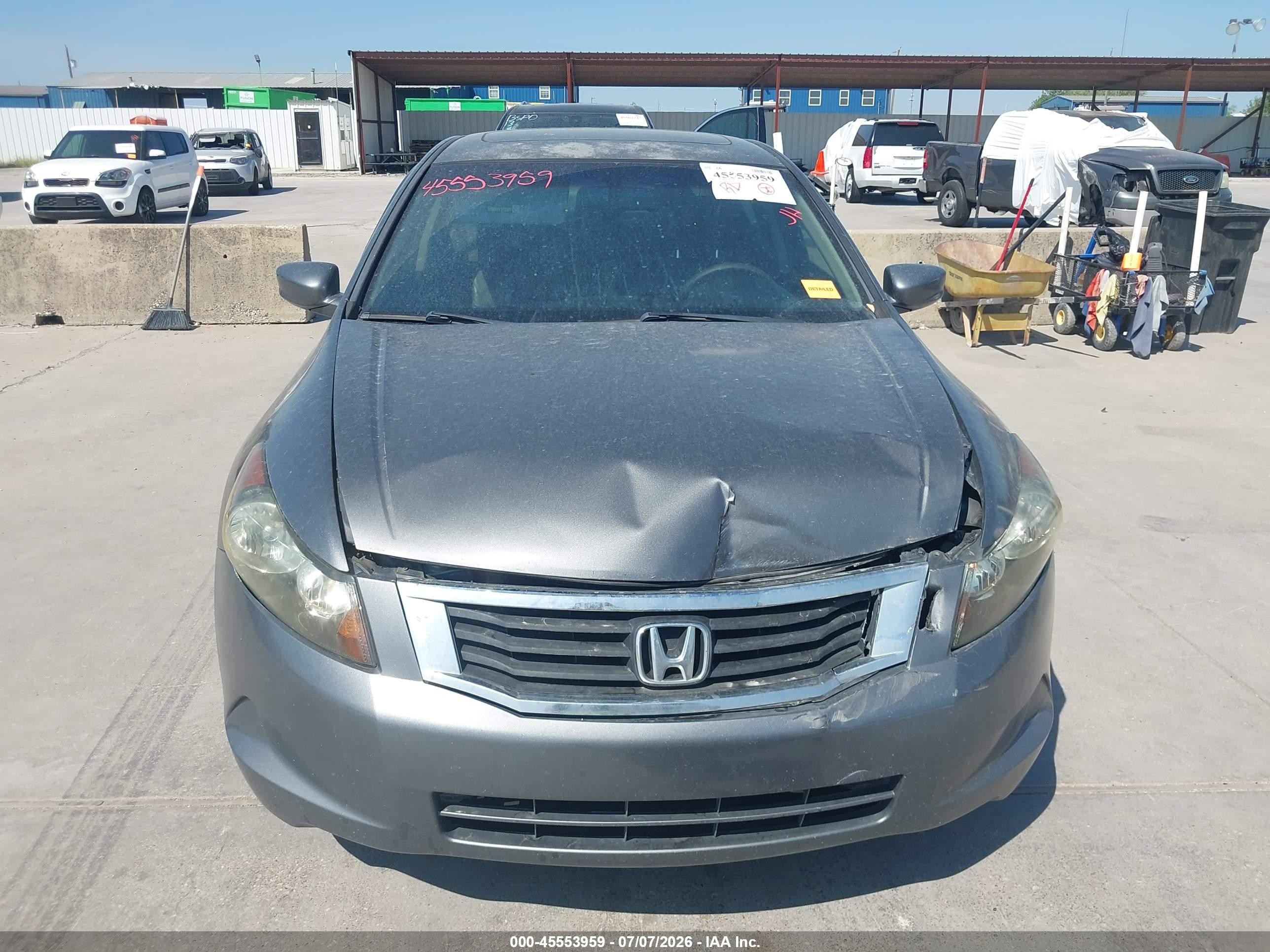 2008 Honda Accord 2.4 Ex-l Gray vin: JHMCP26818C007341
