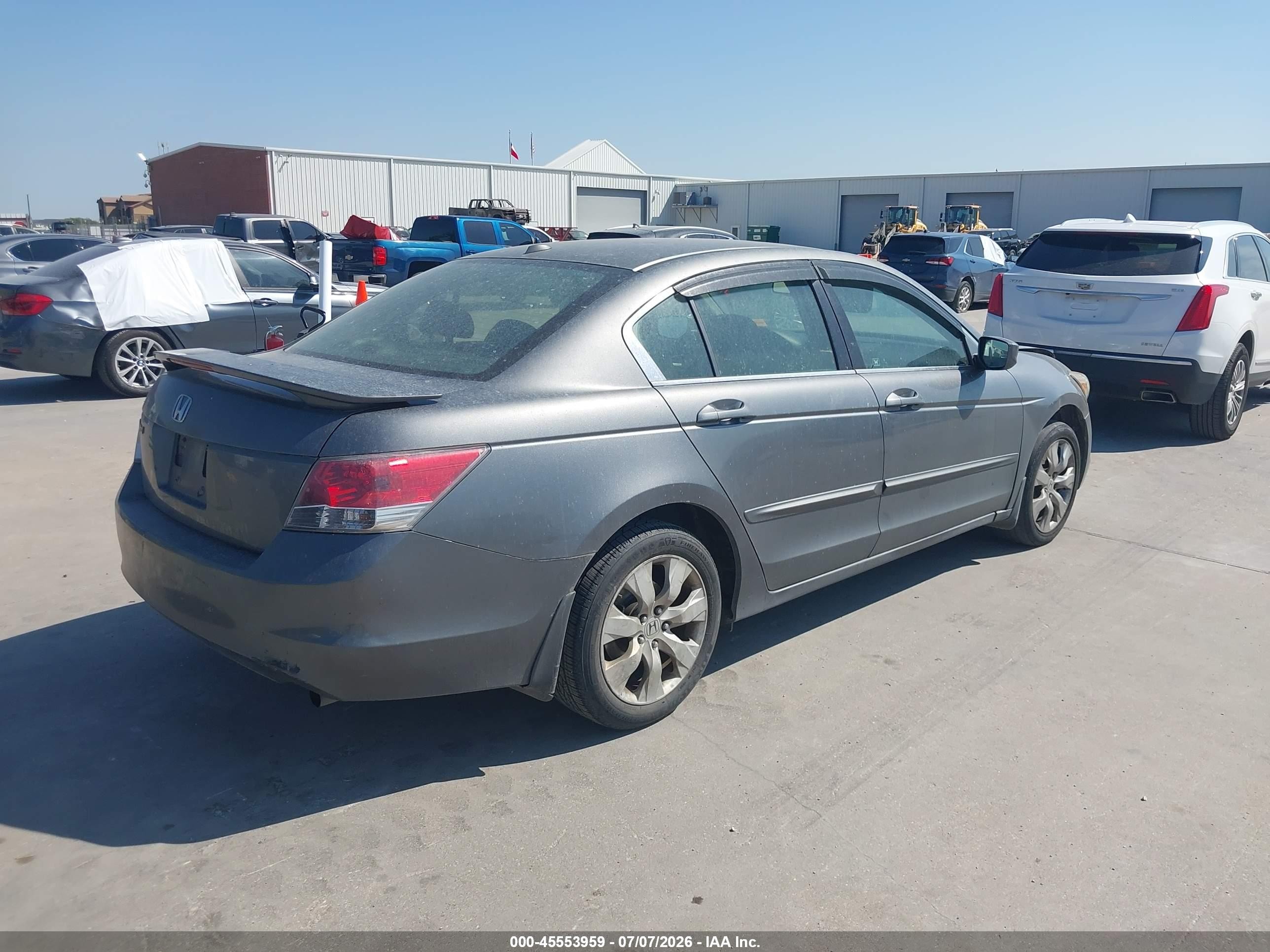 2008 Honda Accord 2.4 Ex-l Gray vin: JHMCP26818C007341