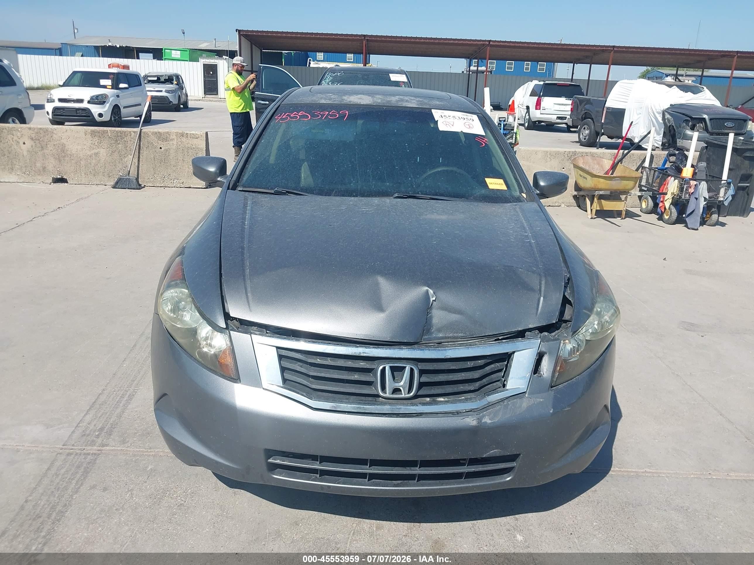 2008 Honda Accord 2.4 Ex-l Gray vin: JHMCP26818C007341