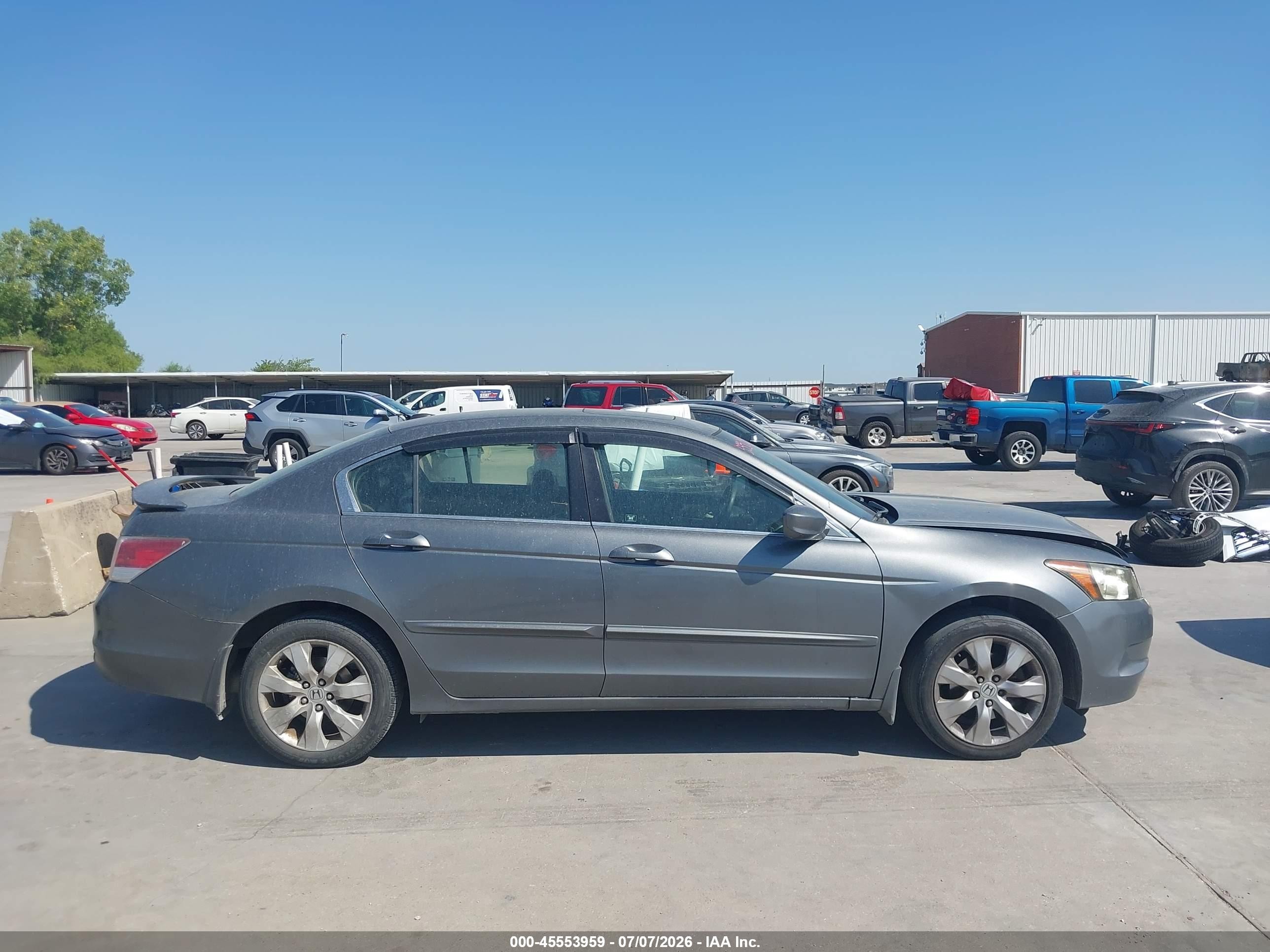 2008 Honda Accord 2.4 Ex-l Gray vin: JHMCP26818C007341