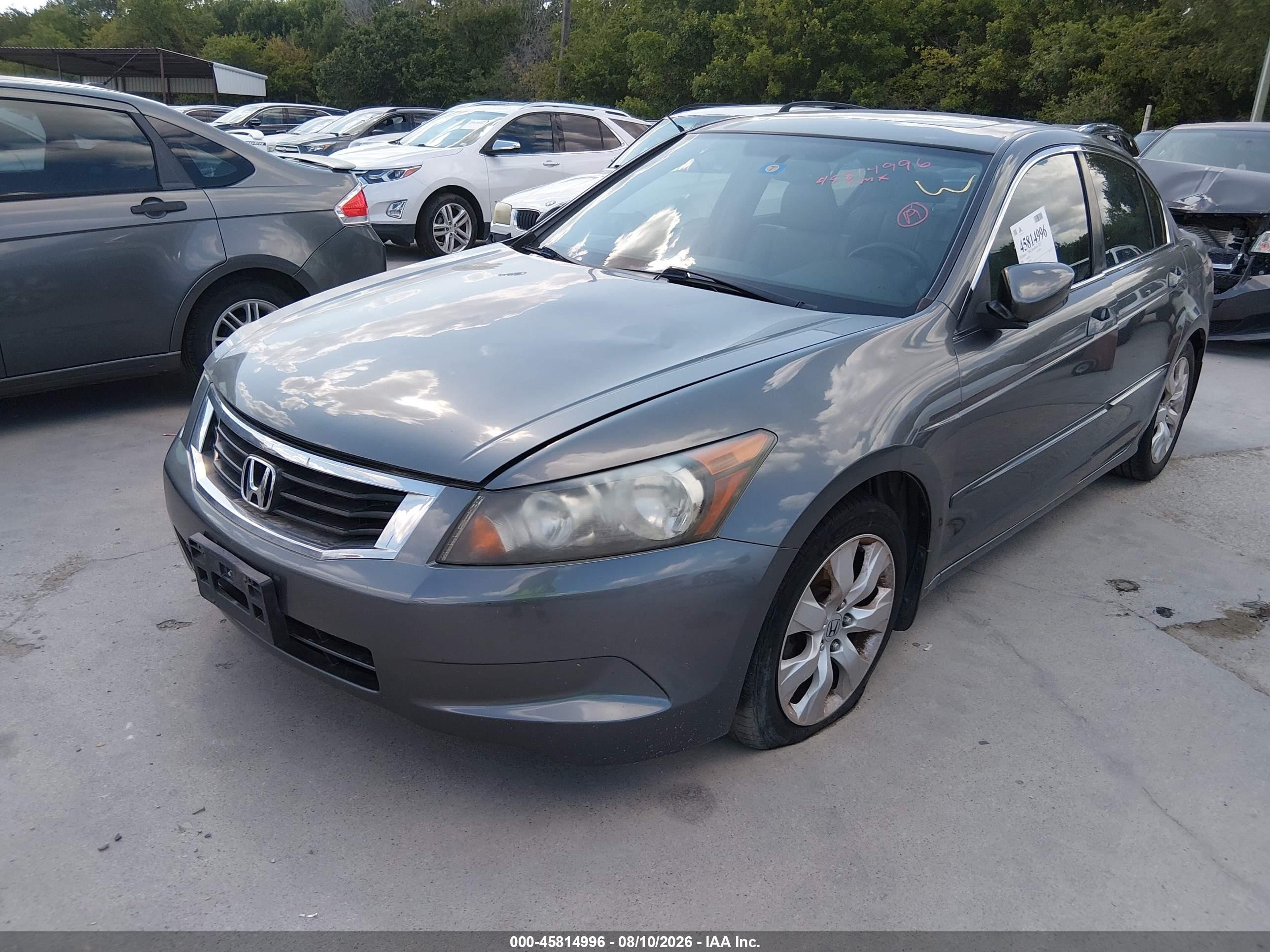 2008 Honda Accord 2.4 Ex-l Blue vin: JHMCP26818C012796