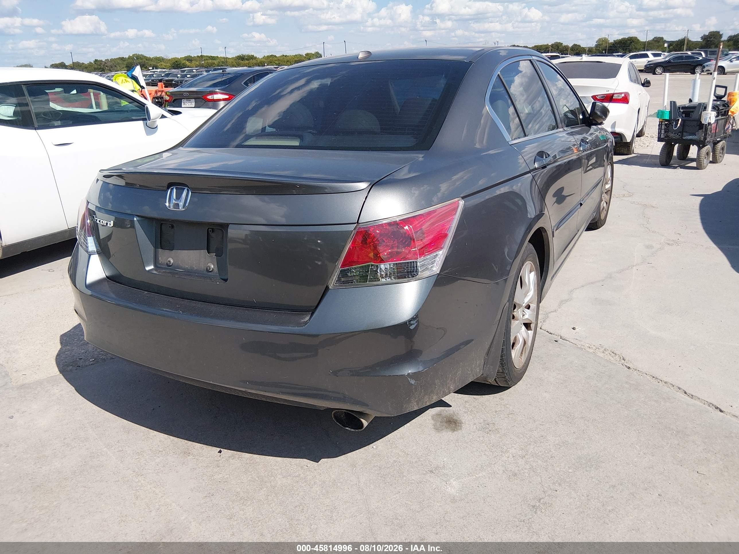 2008 Honda Accord 2.4 Ex-l Blue vin: JHMCP26818C012796