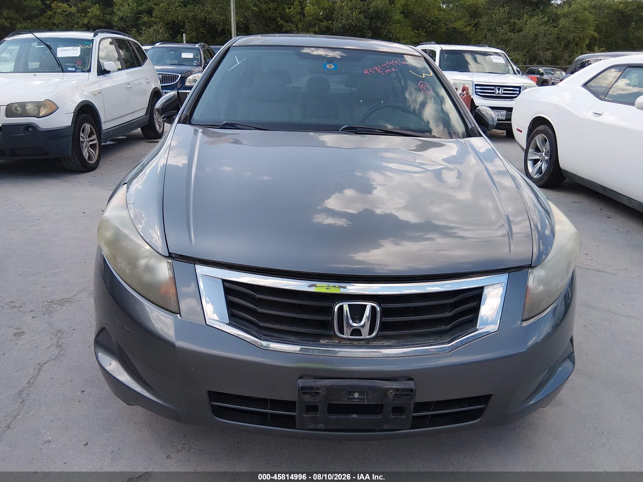 2008 Honda Accord 2.4 Ex-l Blue vin: JHMCP26818C012796