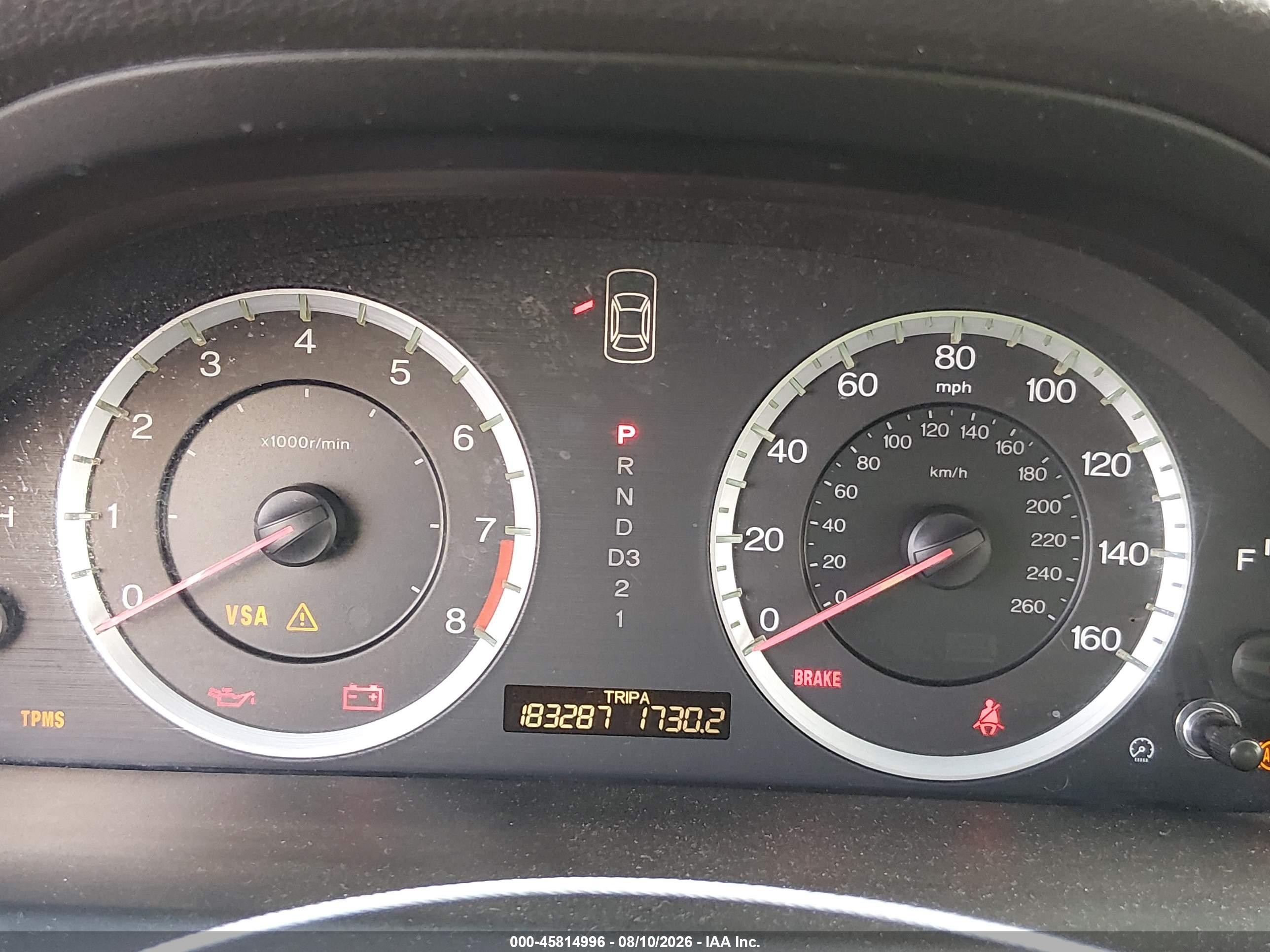 2008 Honda Accord 2.4 Ex-l Blue vin: JHMCP26818C012796
