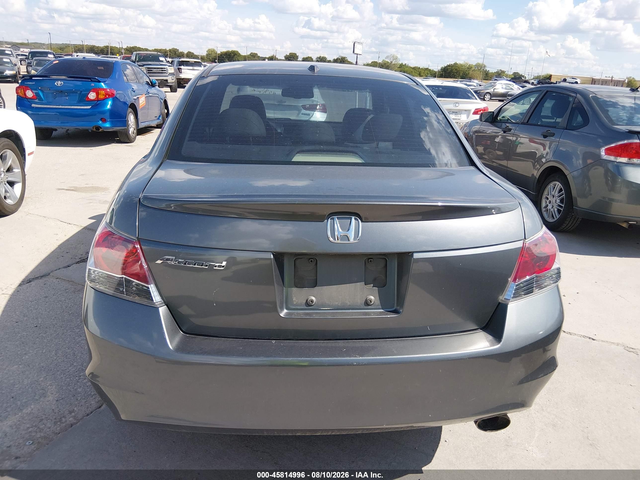 2008 Honda Accord 2.4 Ex-l Blue vin: JHMCP26818C012796