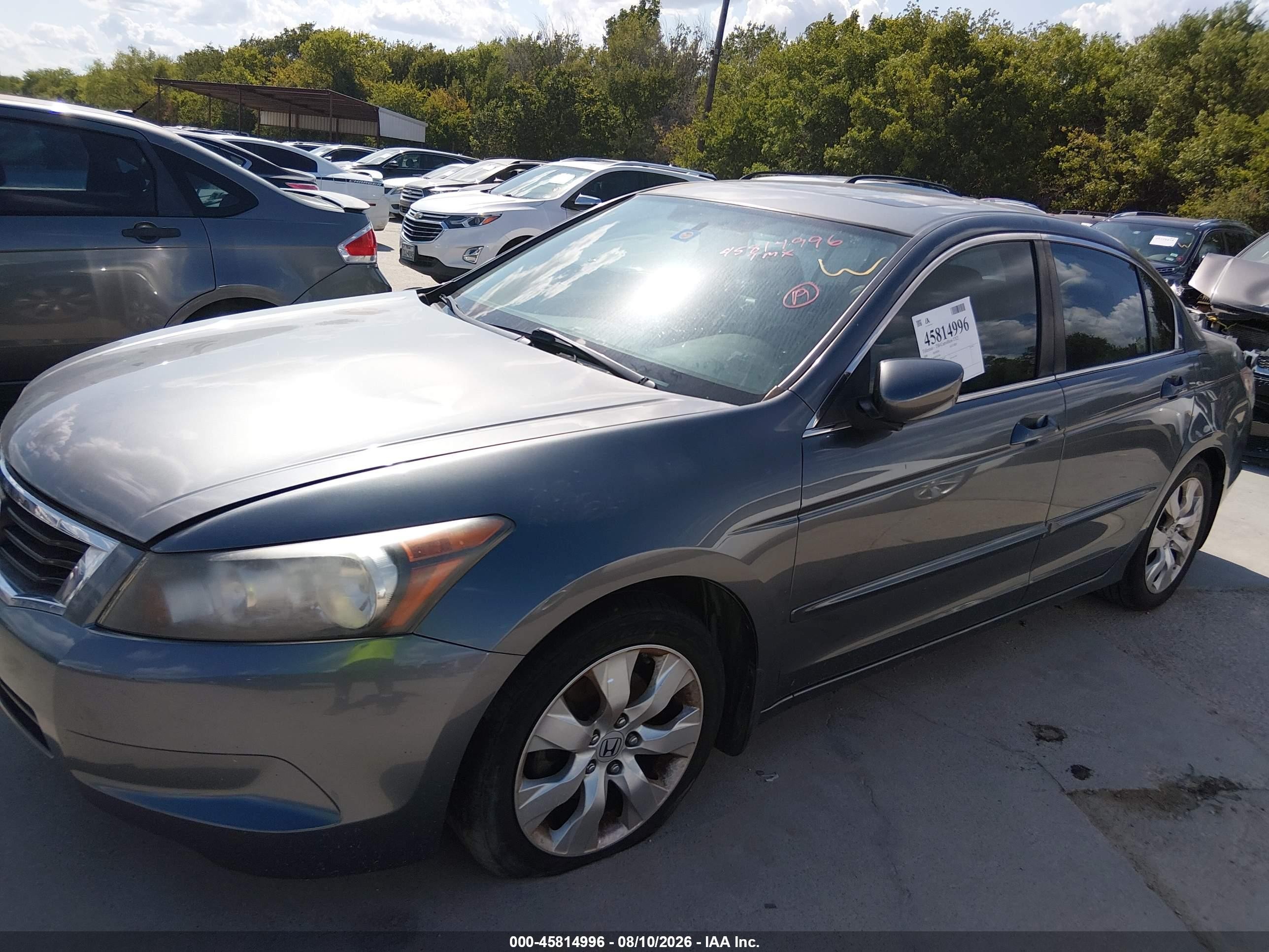 2008 Honda Accord 2.4 Ex-l Blue vin: JHMCP26818C012796