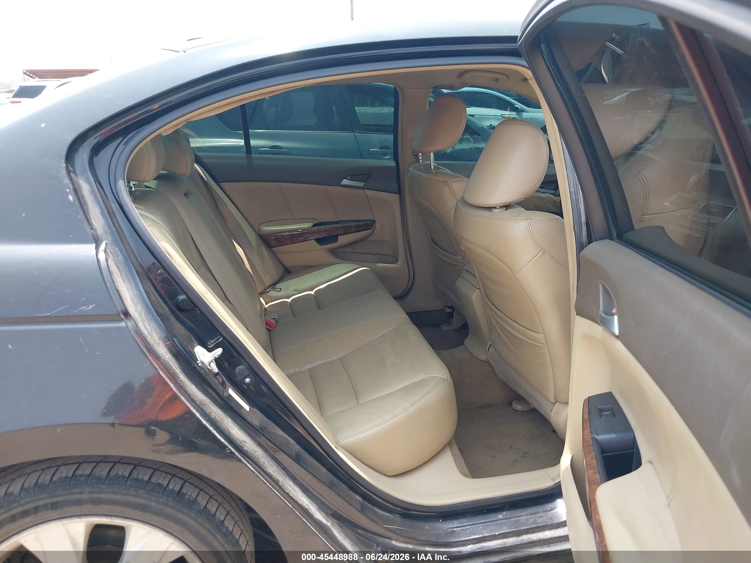 2008 Honda Accord 2.4 Ex-l Black vin: JHMCP26818C060573
