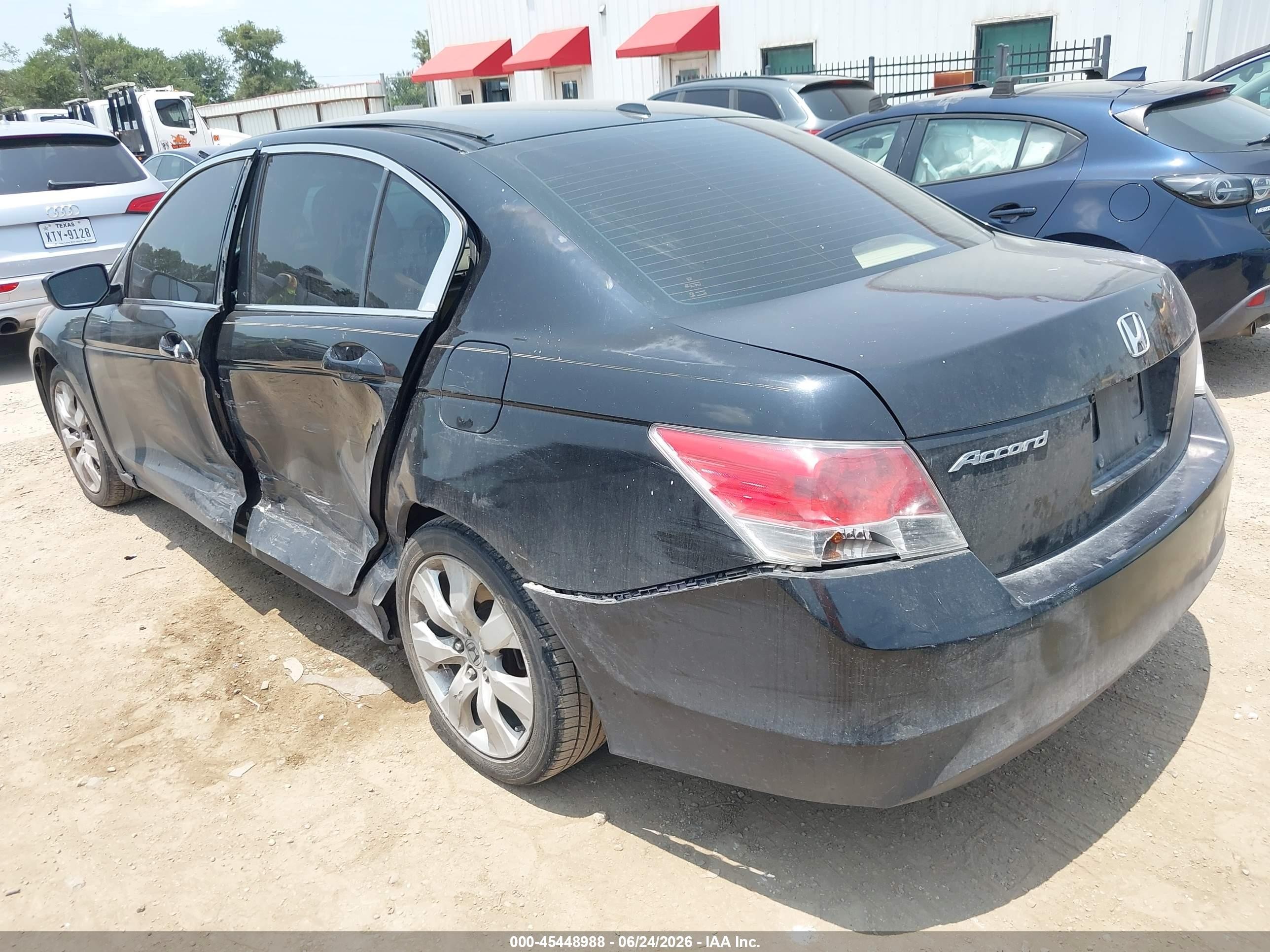 2008 Honda Accord 2.4 Ex-l Black vin: JHMCP26818C060573