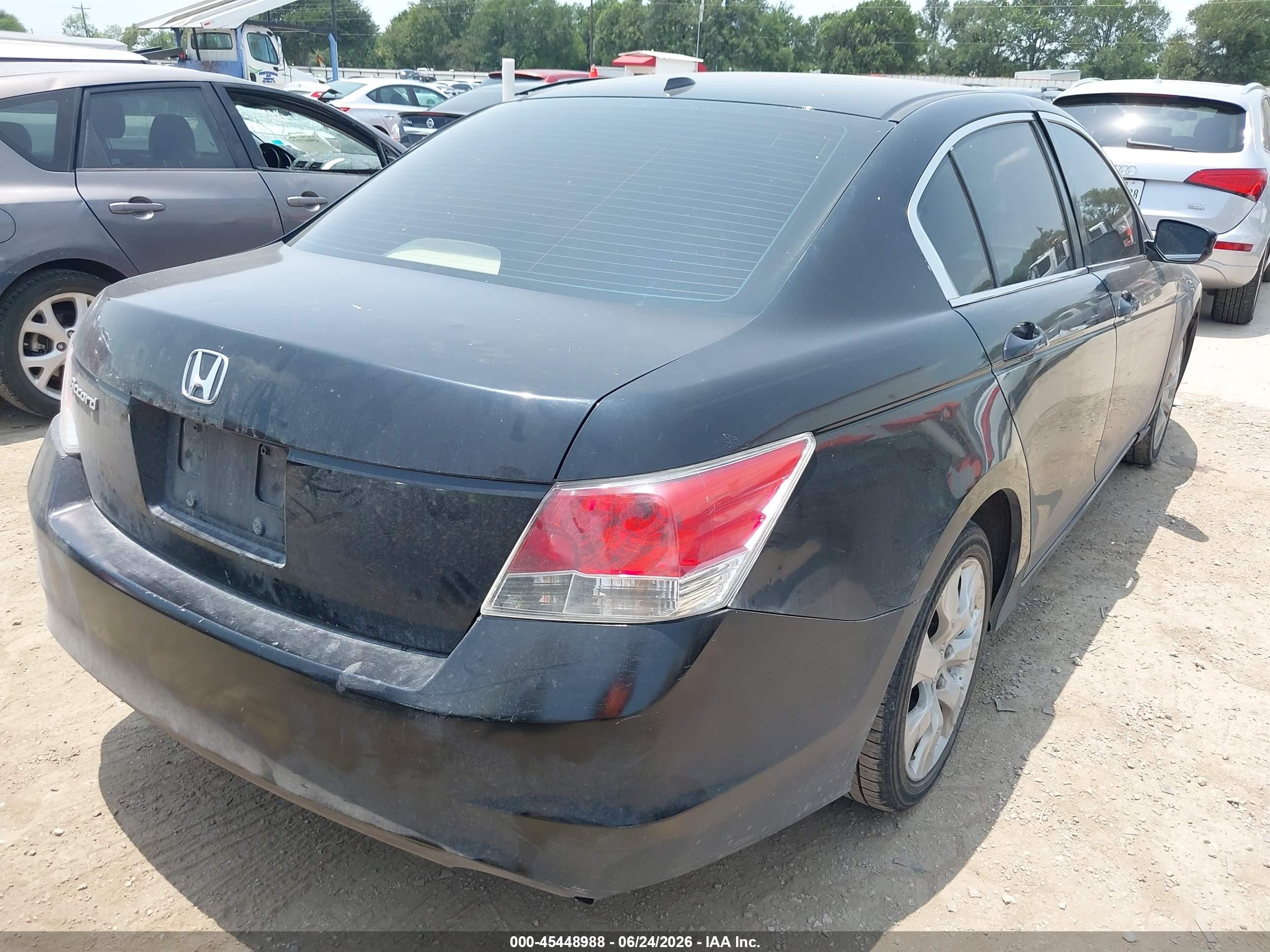 2008 Honda Accord 2.4 Ex-l Black vin: JHMCP26818C060573