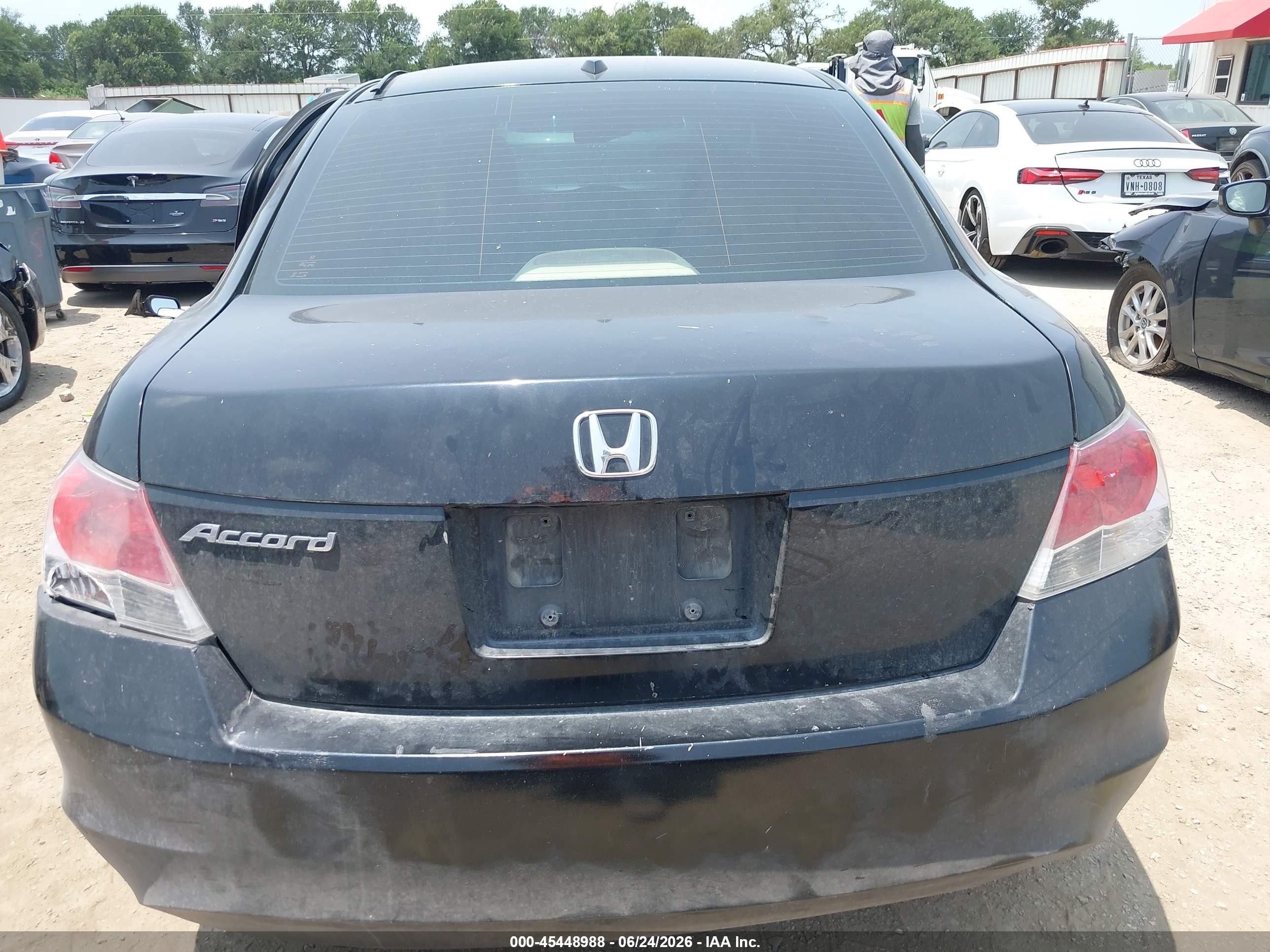 2008 Honda Accord 2.4 Ex-l Black vin: JHMCP26818C060573