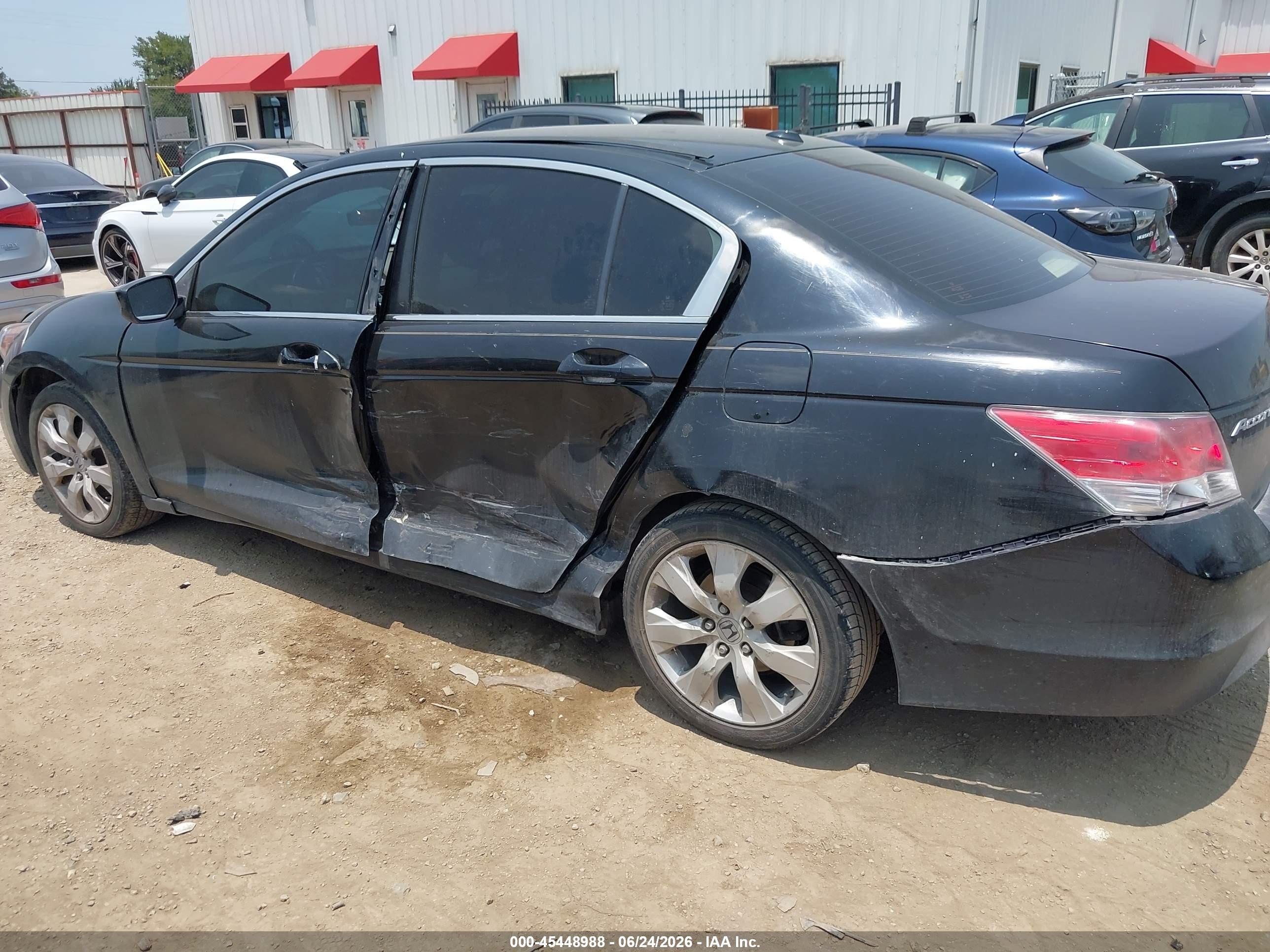 2008 Honda Accord 2.4 Ex-l Black vin: JHMCP26818C060573