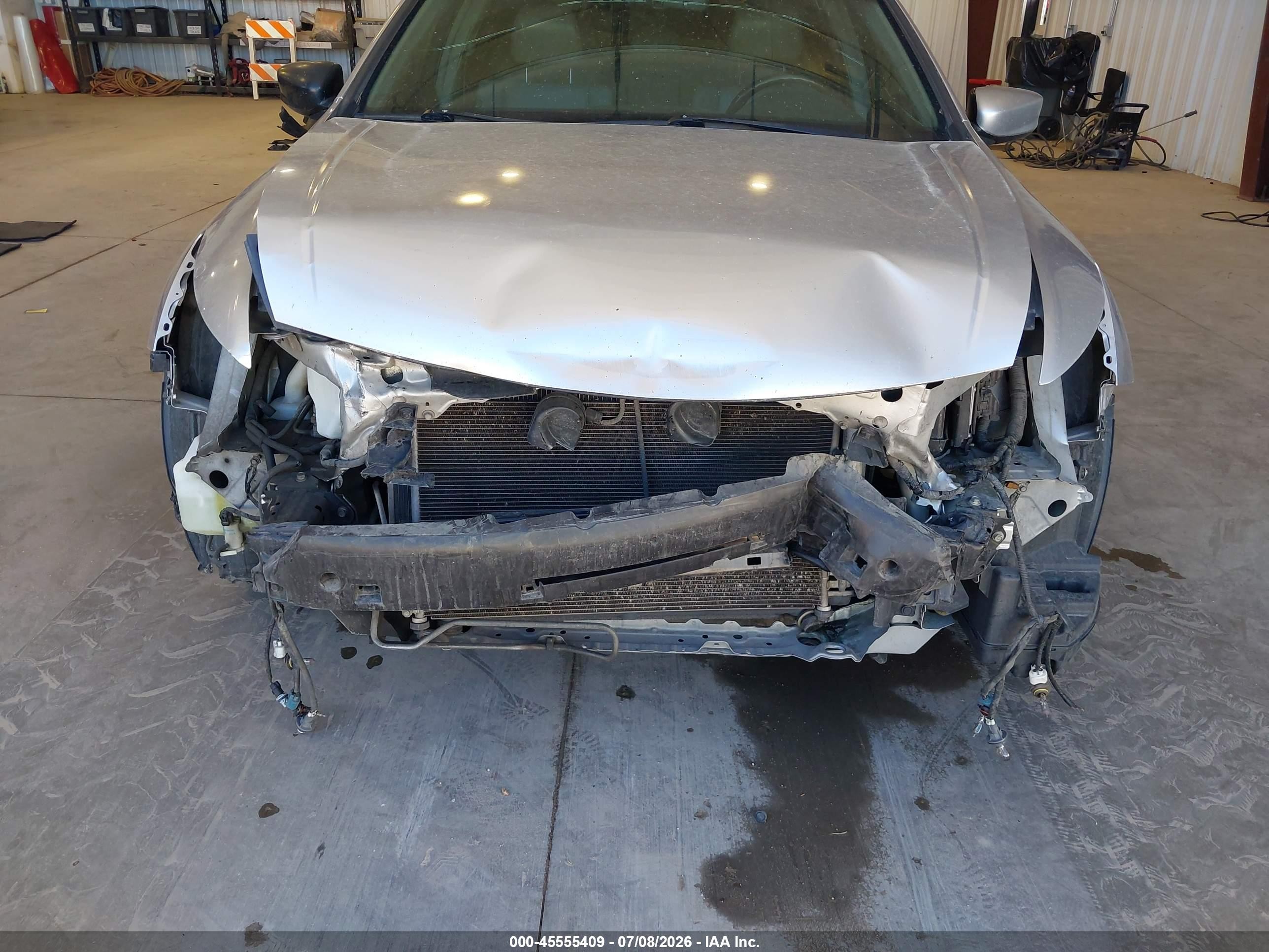 2008 Honda Accord 2.4 Ex-l Silver vin: JHMCP26818C063859