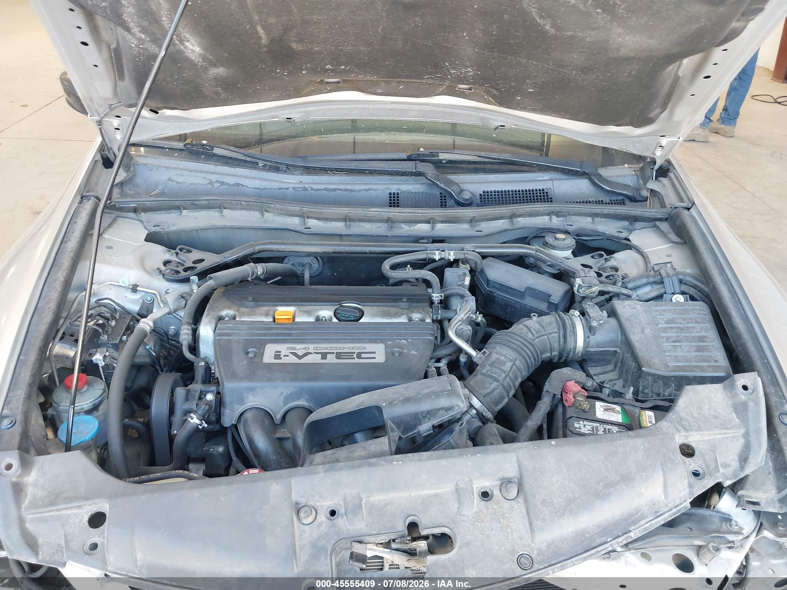 2008 Honda Accord 2.4 Ex-l Silver vin: JHMCP26818C063859