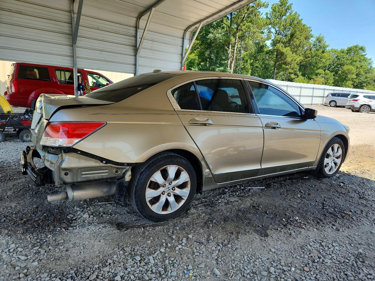 2008 Honda Accord Exl Бежевый vin: JHMCP26818C070505