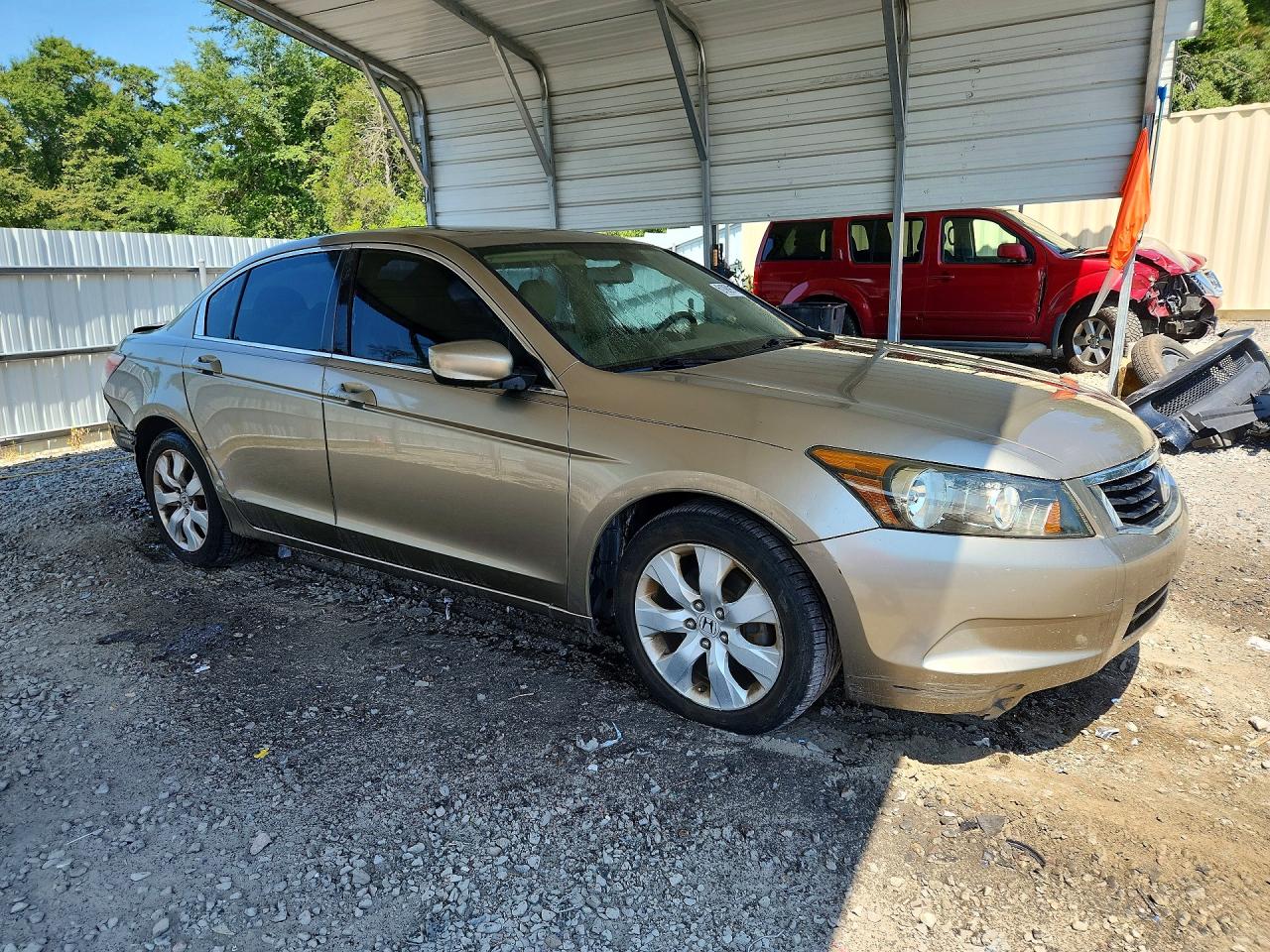 2008 Honda Accord Exl Бежевый vin: JHMCP26818C070505