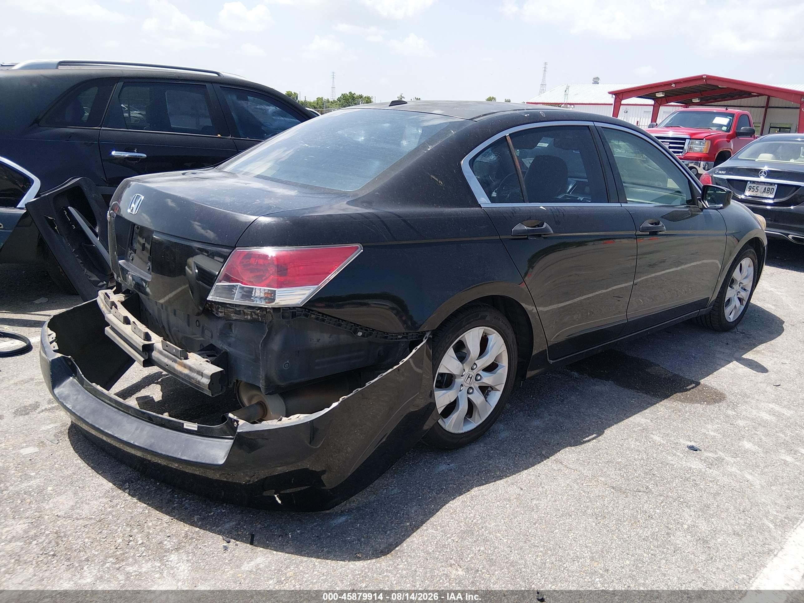 2008 Honda Accord 2.4 Ex-l Black vin: JHMCP26828C038601