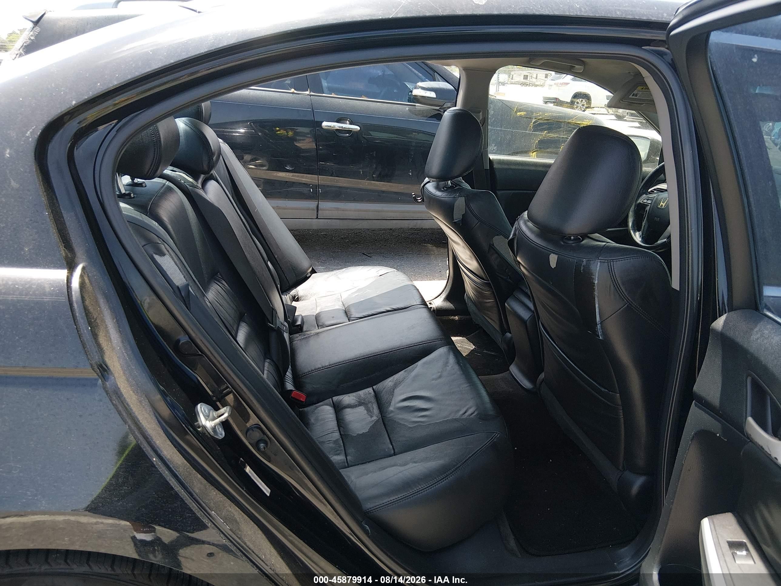 2008 Honda Accord 2.4 Ex-l Black vin: JHMCP26828C038601