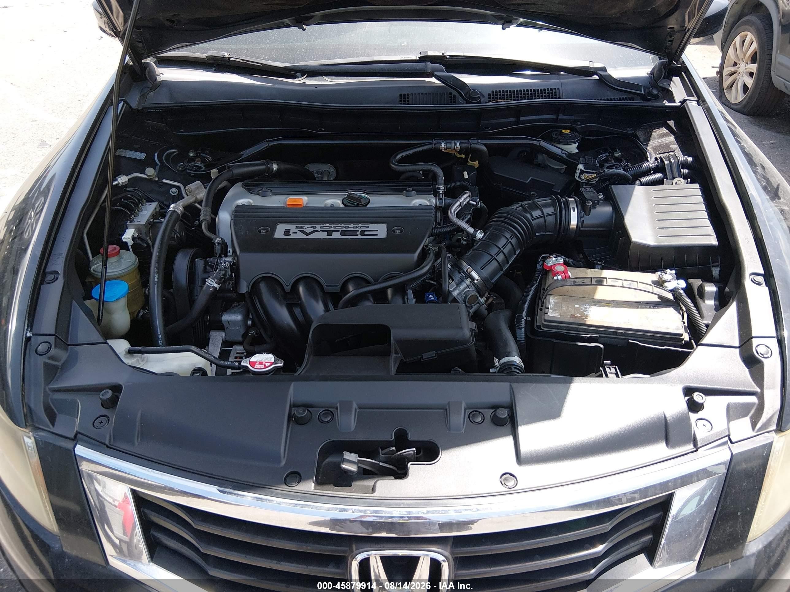 2008 Honda Accord 2.4 Ex-l Black vin: JHMCP26828C038601