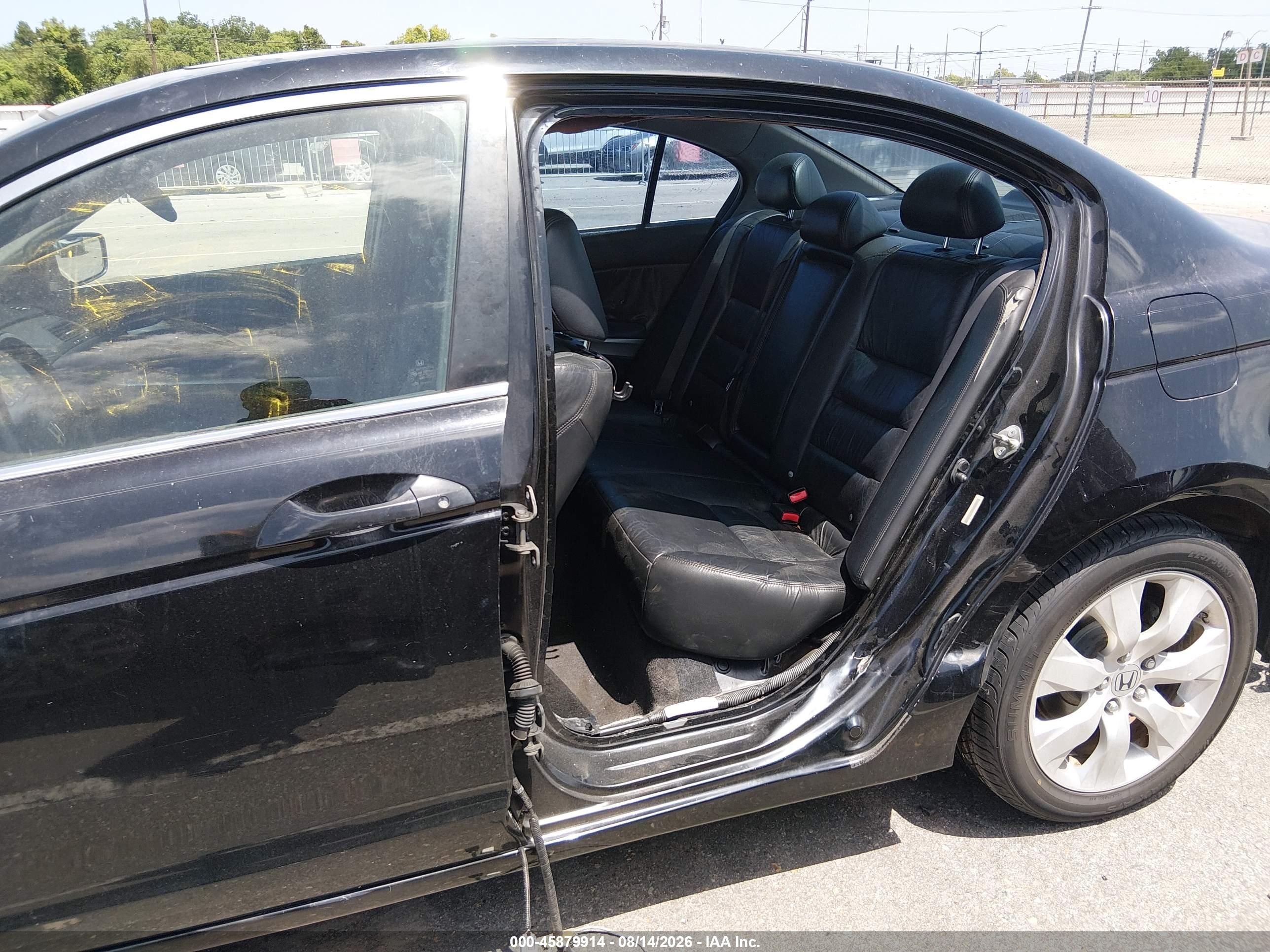 2008 Honda Accord 2.4 Ex-l Black vin: JHMCP26828C038601