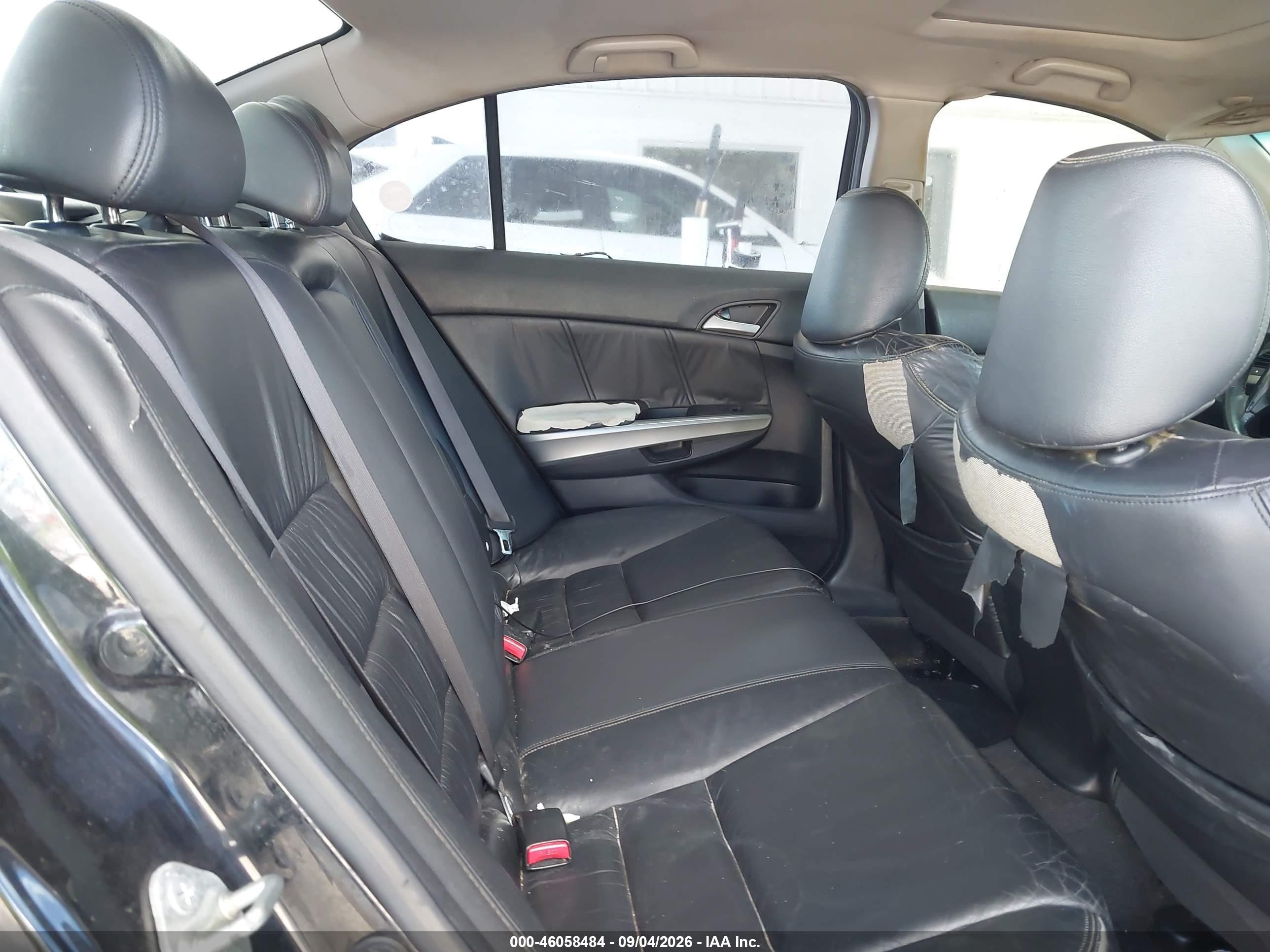 2008 Honda Accord 2.4 Ex-l Black vin: JHMCP26828C053017