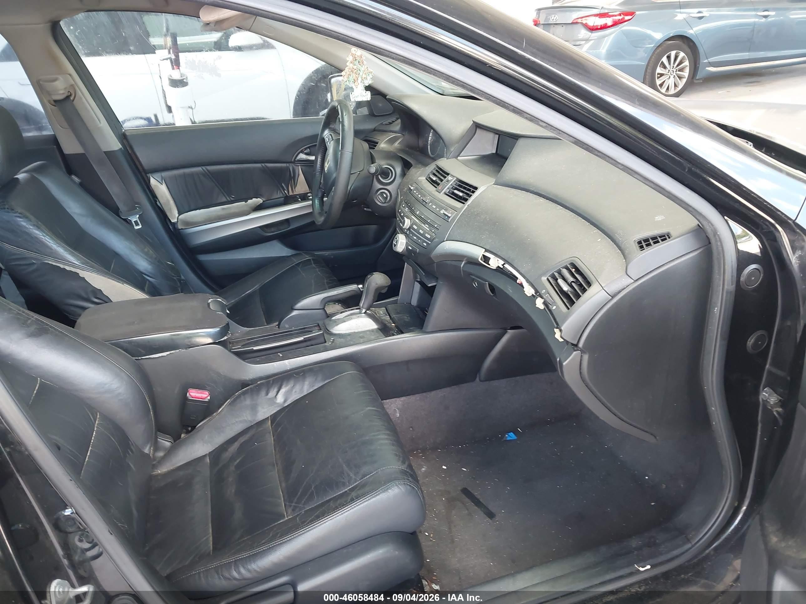 2008 Honda Accord 2.4 Ex-l Black vin: JHMCP26828C053017