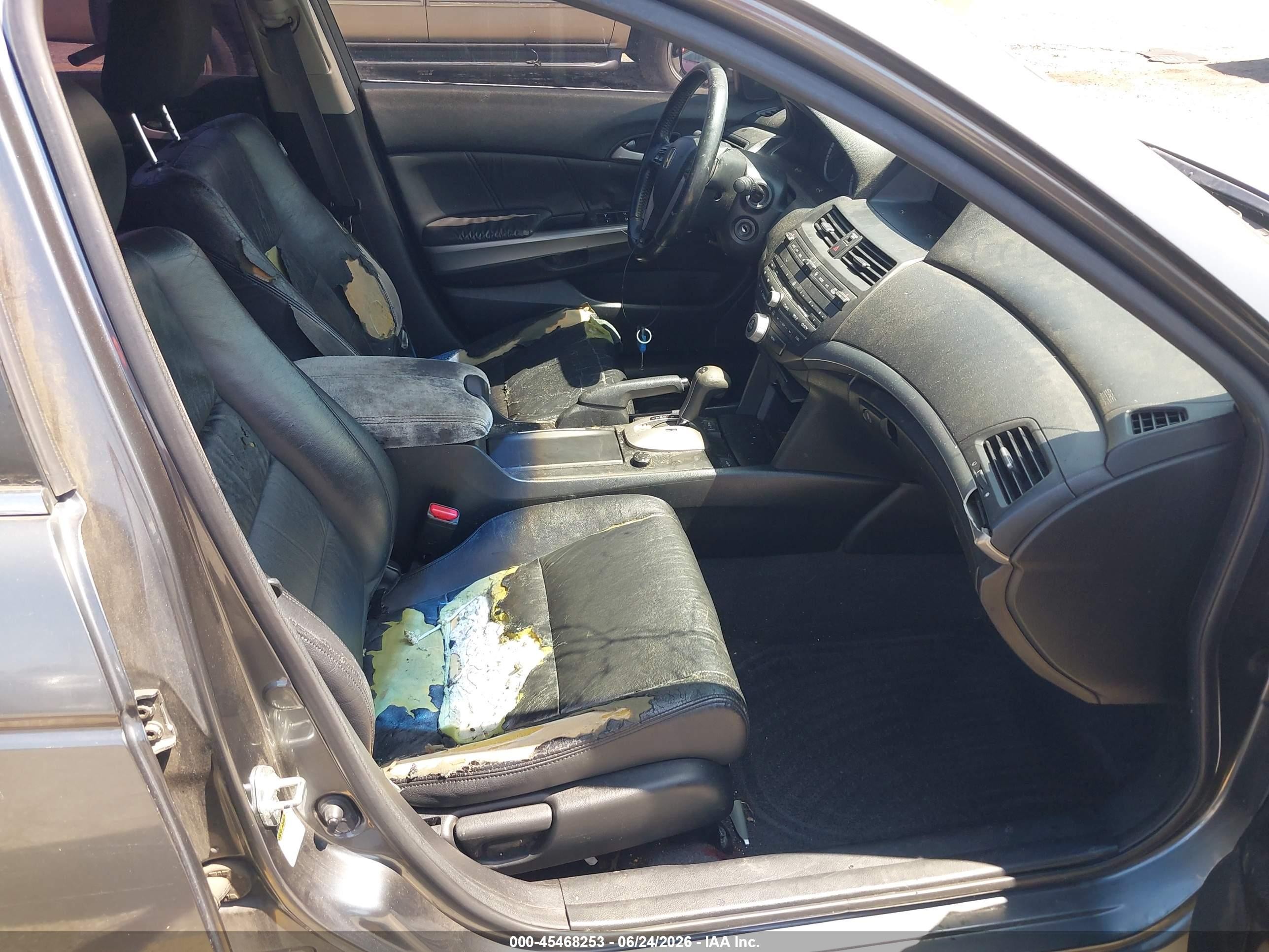 2008 Honda Accord 2.4 Ex-l Gray vin: JHMCP26828C069153