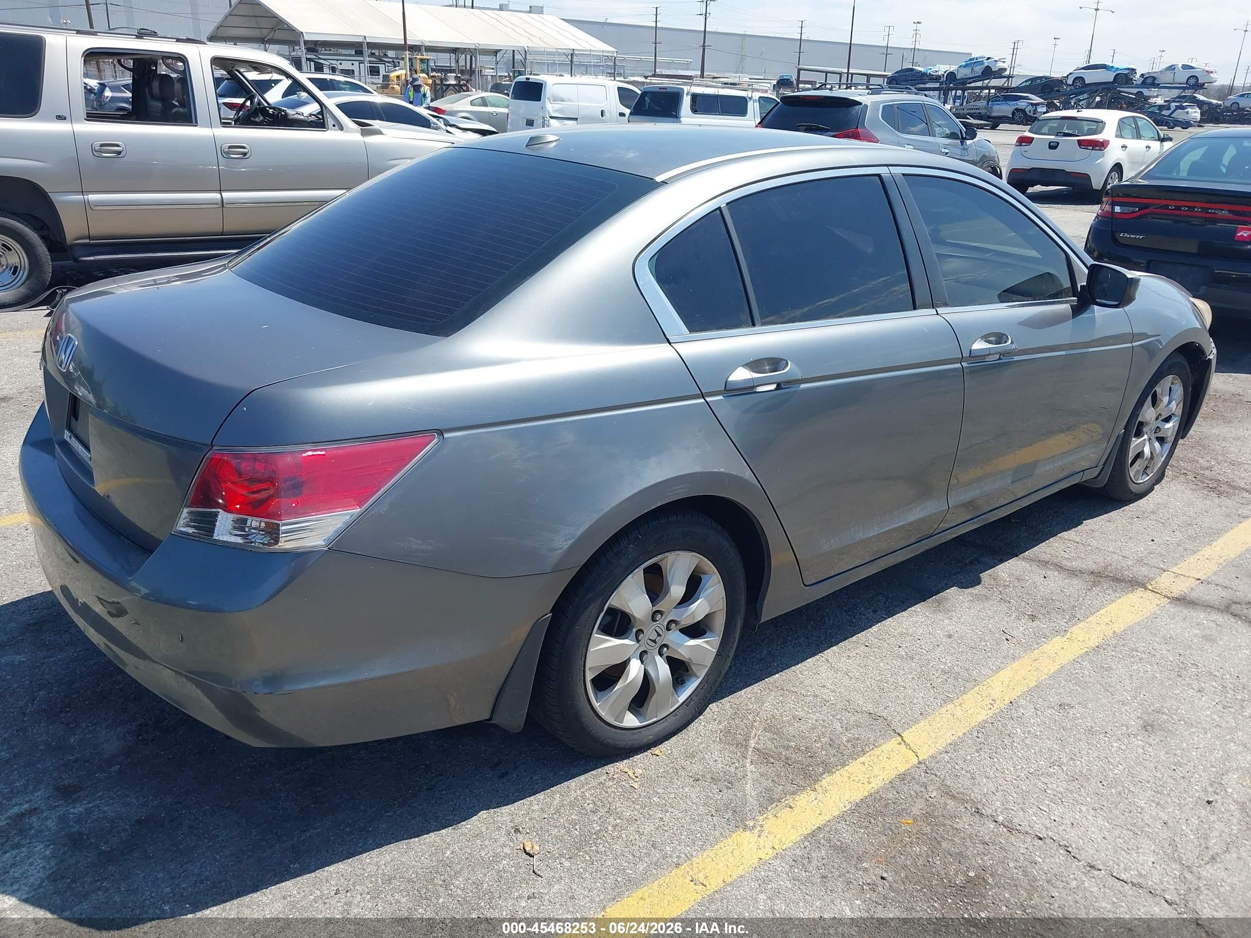 2008 Honda Accord 2.4 Ex-l Gray vin: JHMCP26828C069153