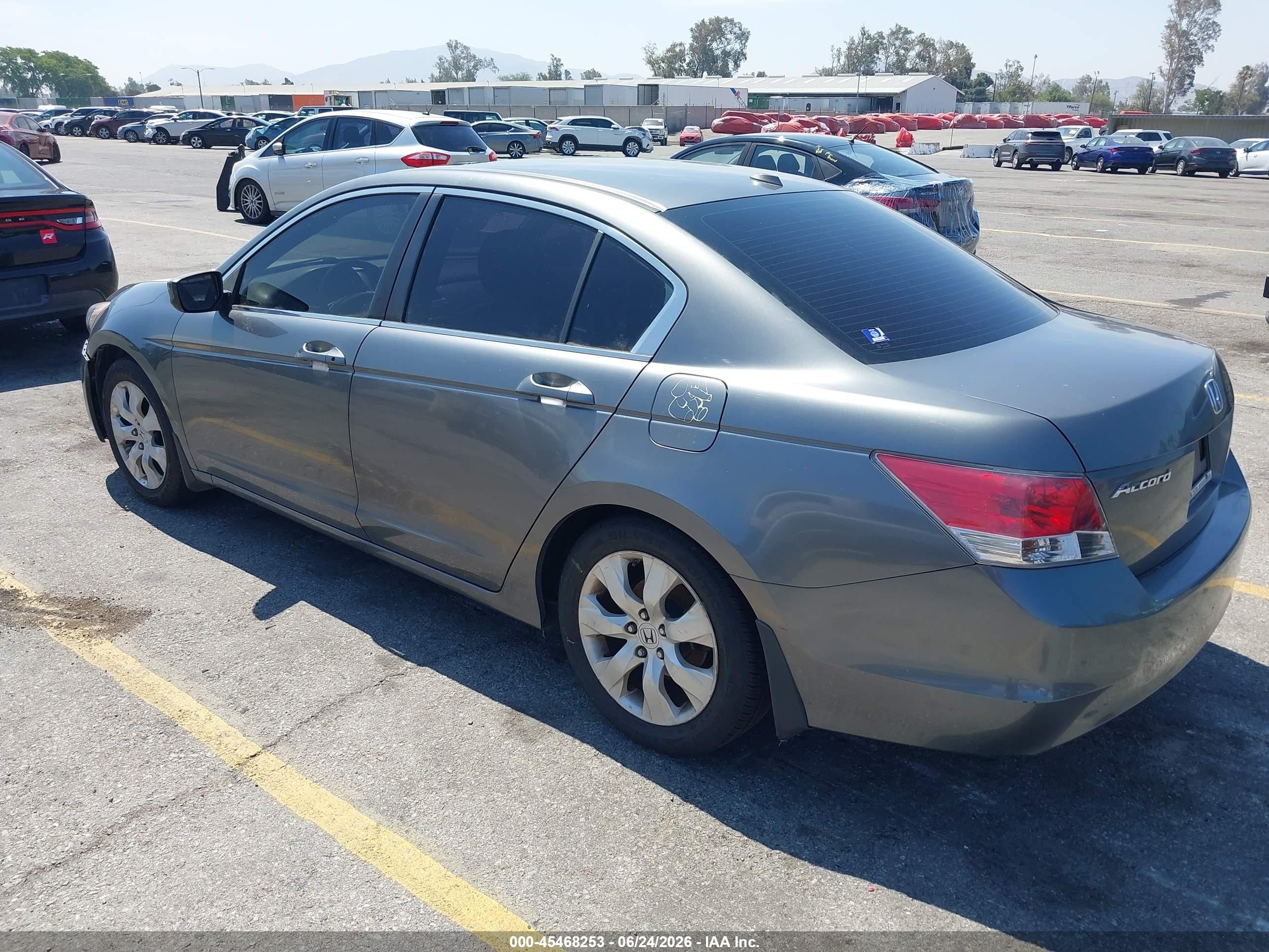 2008 Honda Accord 2.4 Ex-l Gray vin: JHMCP26828C069153