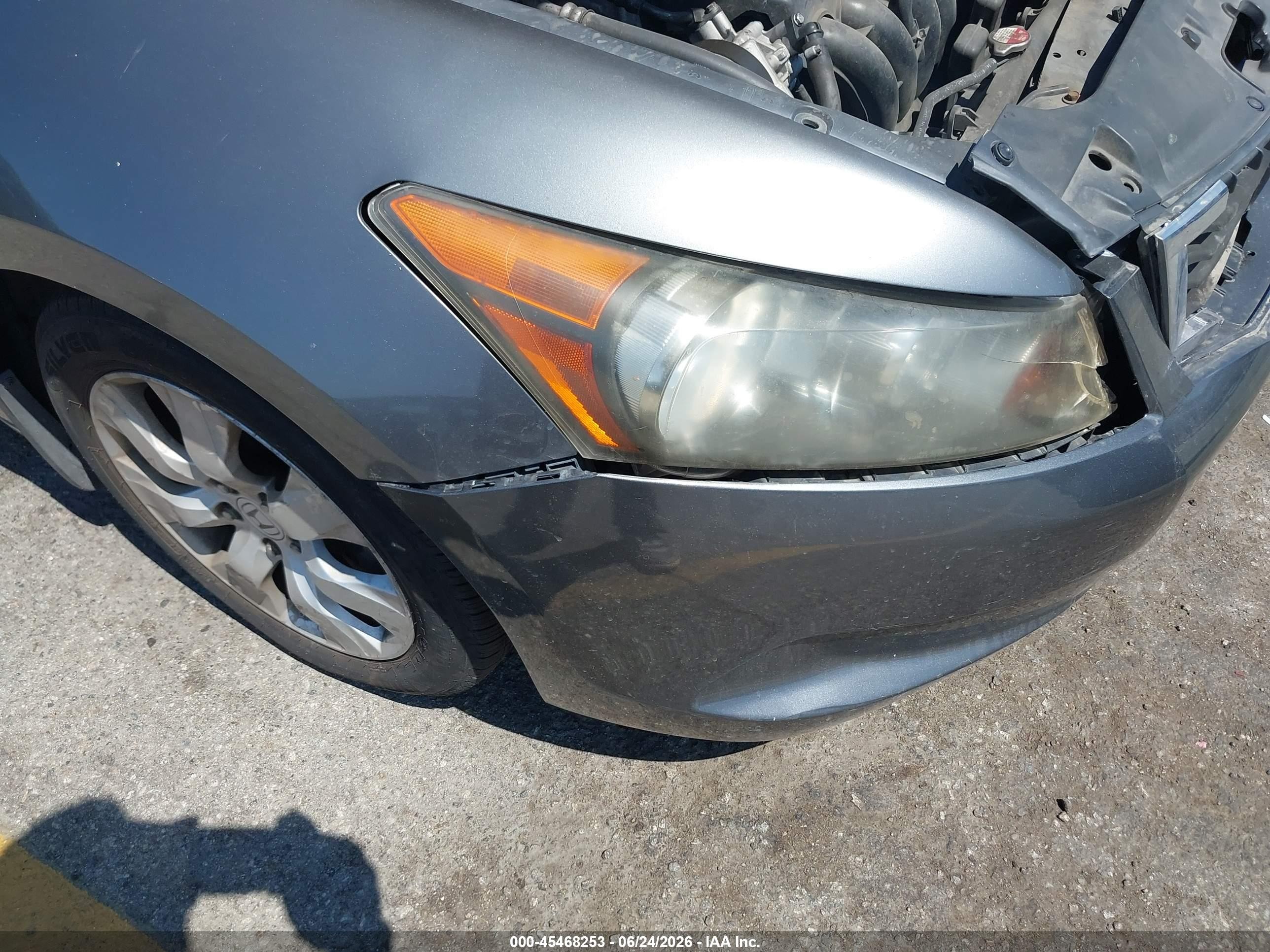 2008 Honda Accord 2.4 Ex-l Gray vin: JHMCP26828C069153