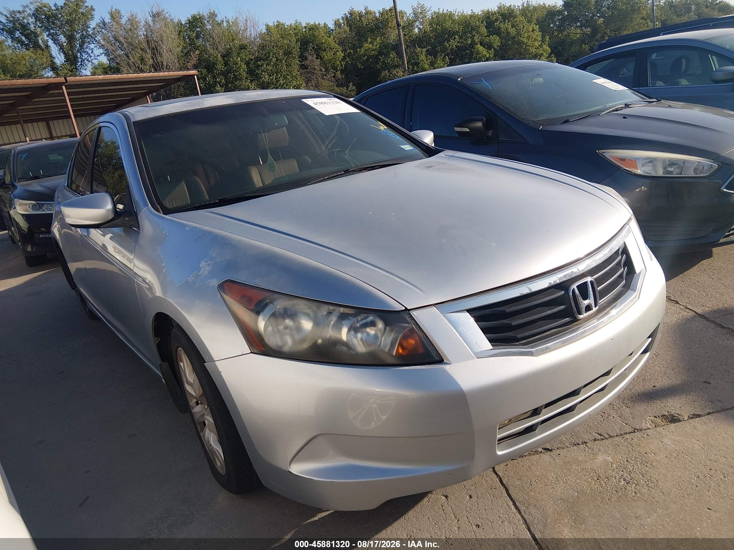 2008 Honda Accord 2.4 Ex-l Silver vin: JHMCP26838C009902